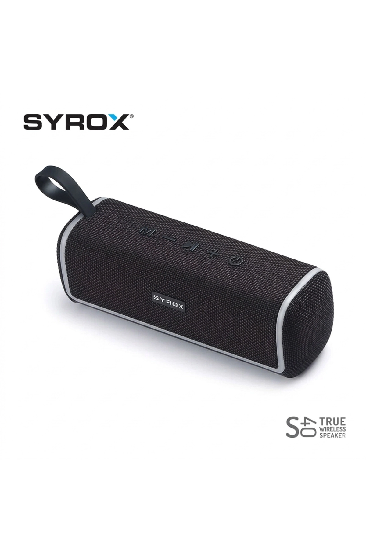 Siyah Syrox S40 5.0 + EDR full Bas Rgb Led Speaker Taşınabilir Bluetooth Hoparlör 443570