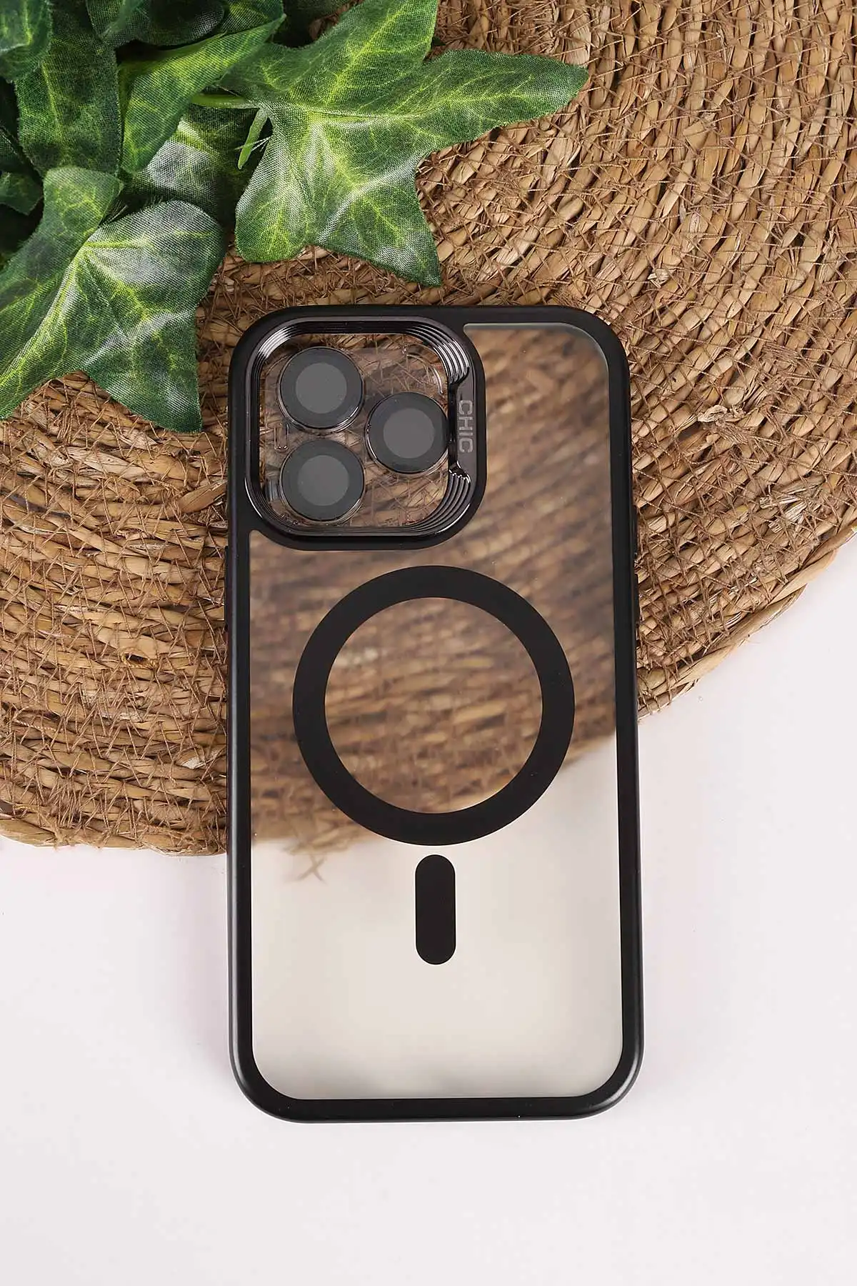 Siyah TeknoCase İphone 14 Pro Max Uyumlu Believe Serisi Lens Hediyeli Silikon Telefon Kılıfı 472503