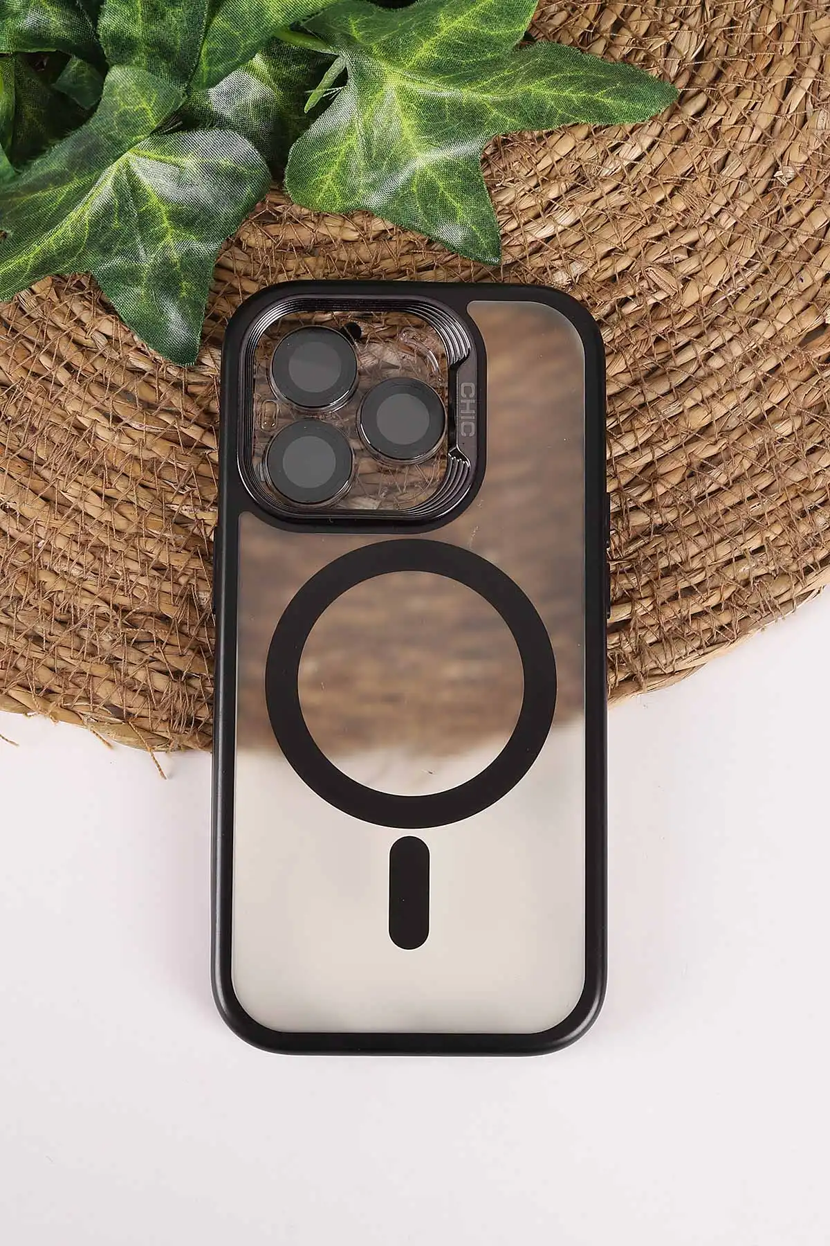 Siyah TeknoCase İphone 14 Pro Uyumlu Believe Serisi Lens Hediyeli Silikon Telefon Kılıfı 472498