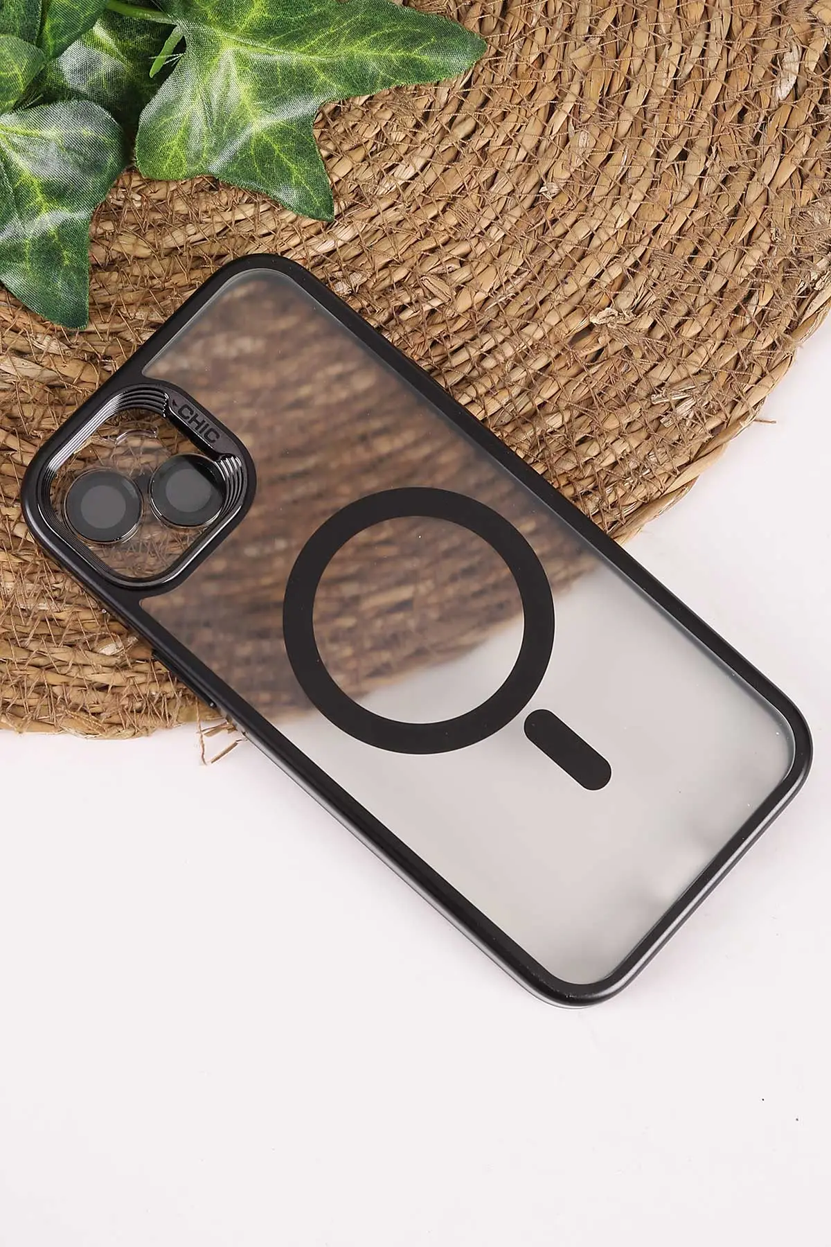 Siyah TeknoCase İphone 15 Plus  Uyumlu Believe Serisi Lens Hediyeli Silikon Telefon Kılıfı 472518