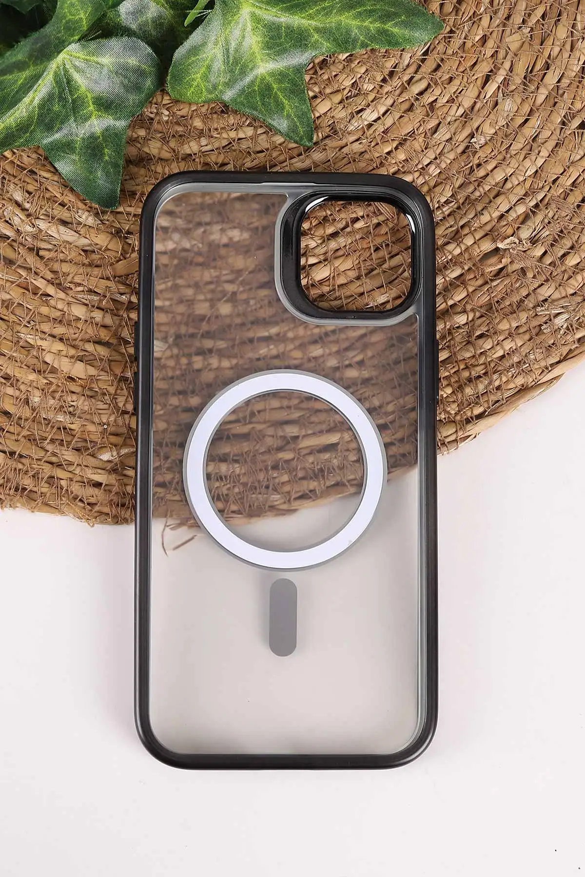 Siyah TeknoCase İphone 15 Plus  Uyumlu Believe Serisi Lens Hediyeli Silikon Telefon Kılıfı 472518