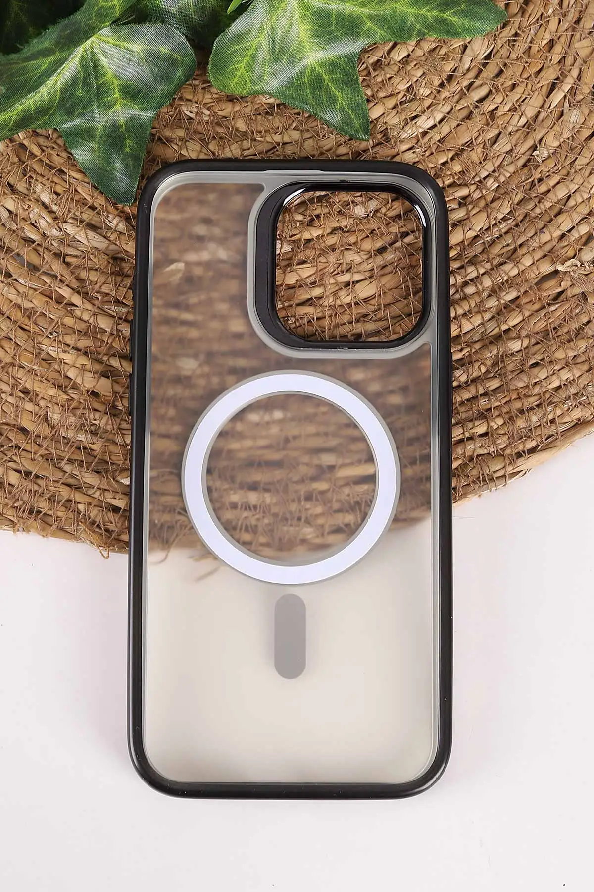 Siyah TeknoCase İphone 15 Pro Max Uyumlu Believe Serisi Lens Hediyeli Silikon Telefon Kılıfı 472523