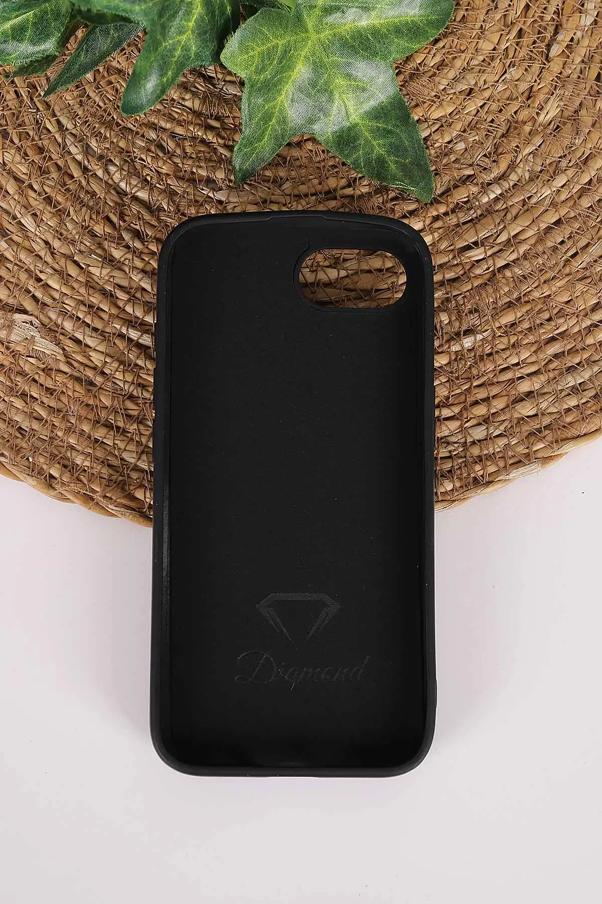 Siyah TeknoCase İPhone 16E & 17E Uyumlu Nelly Diamond Serisi Taşlı Lens Hediyeli Sert Silikon Telefon Kılıfı 480974