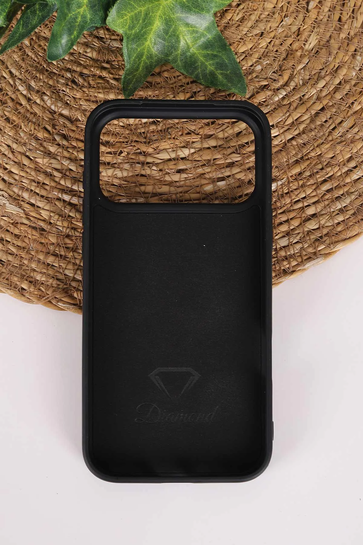 Siyah TeknoCase İPhone 17 Pro Max Uyumlu Nelly Diamond Serisi Taşlı Lens Hediyeli Sert Silikon Telefon Kılıfı 480970