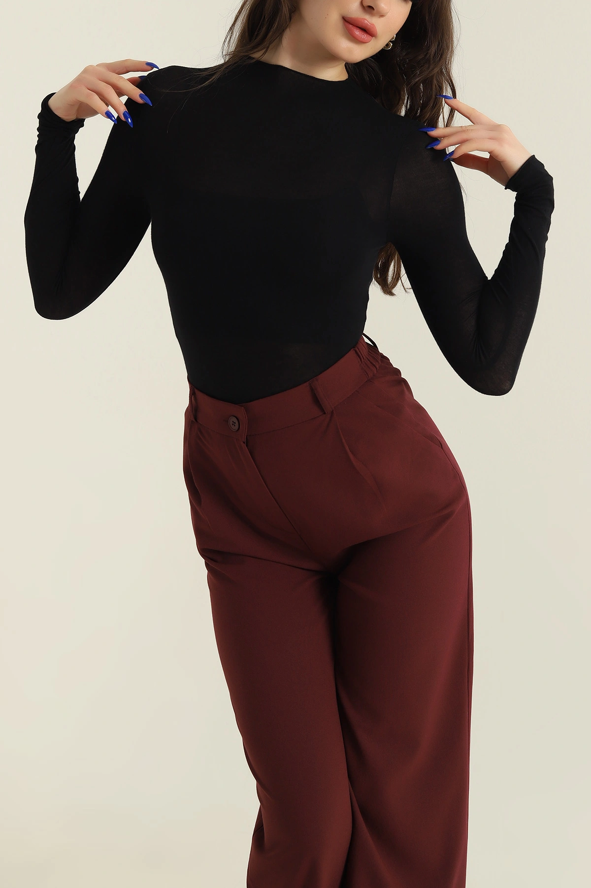 Siyah Transparan Kadın Bluz 426384