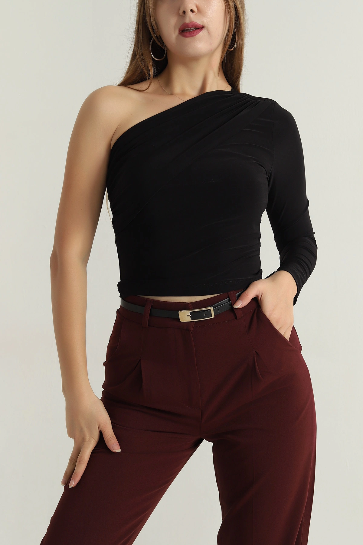 Siyah Vatkalı Sandy Kadın Bluz 399814