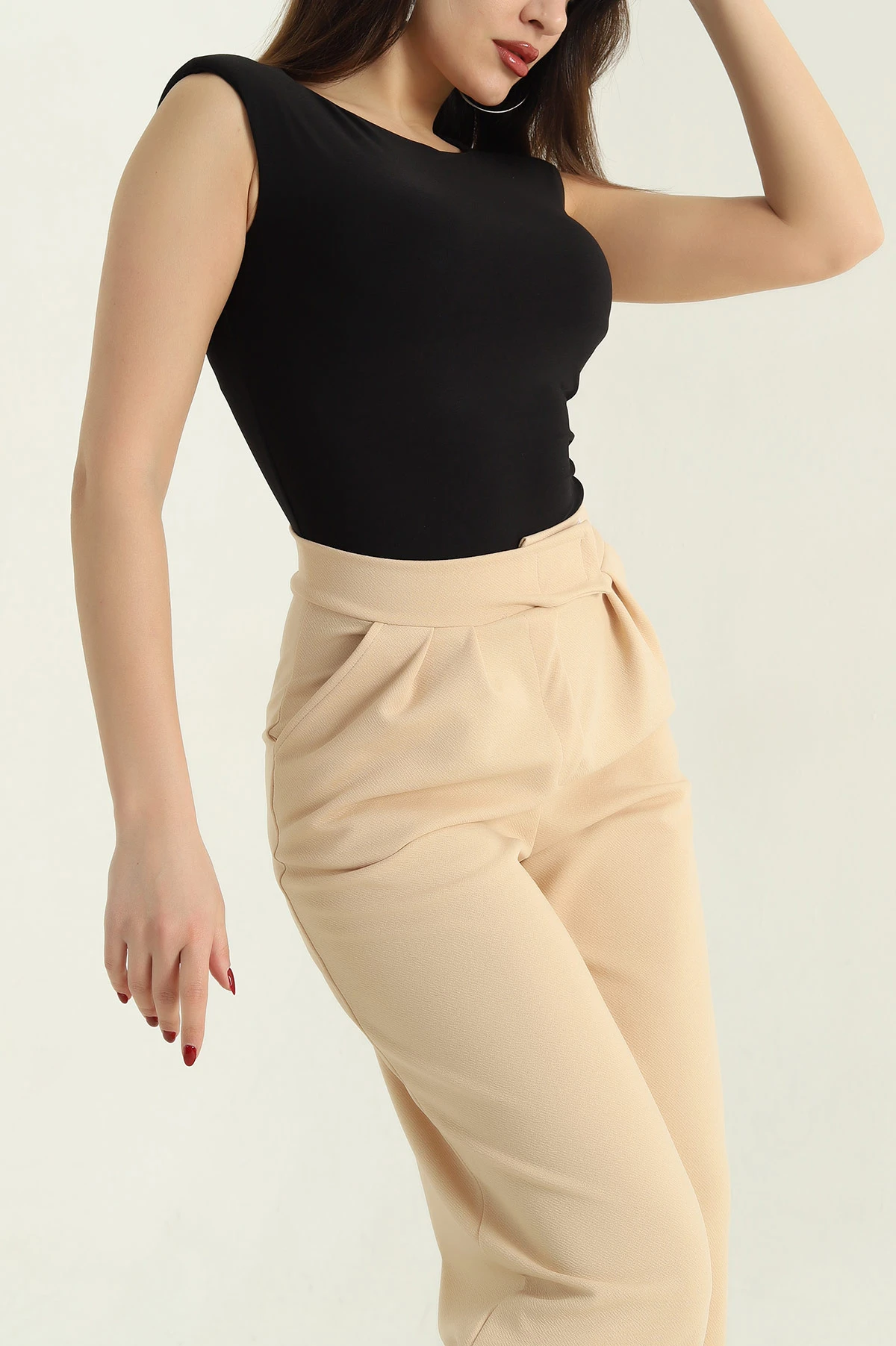 Siyah Vatkalı Sandy Zıbın Bluz 336429