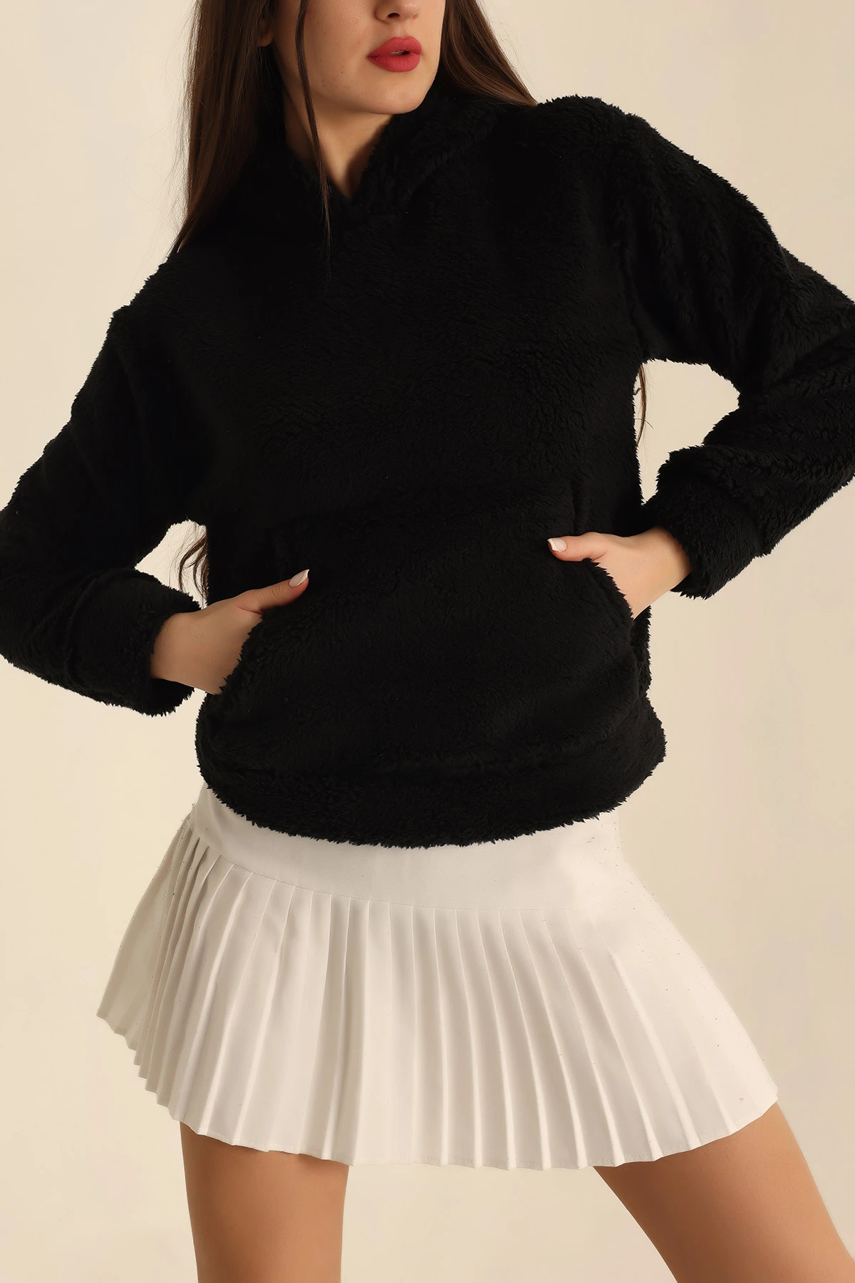 Siyah WellSoft Bayan Sweat 225949