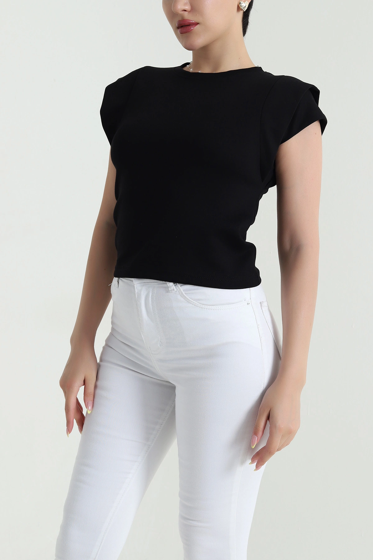Siyah Yeni Sezon Oysho Kadın Bluz 466207