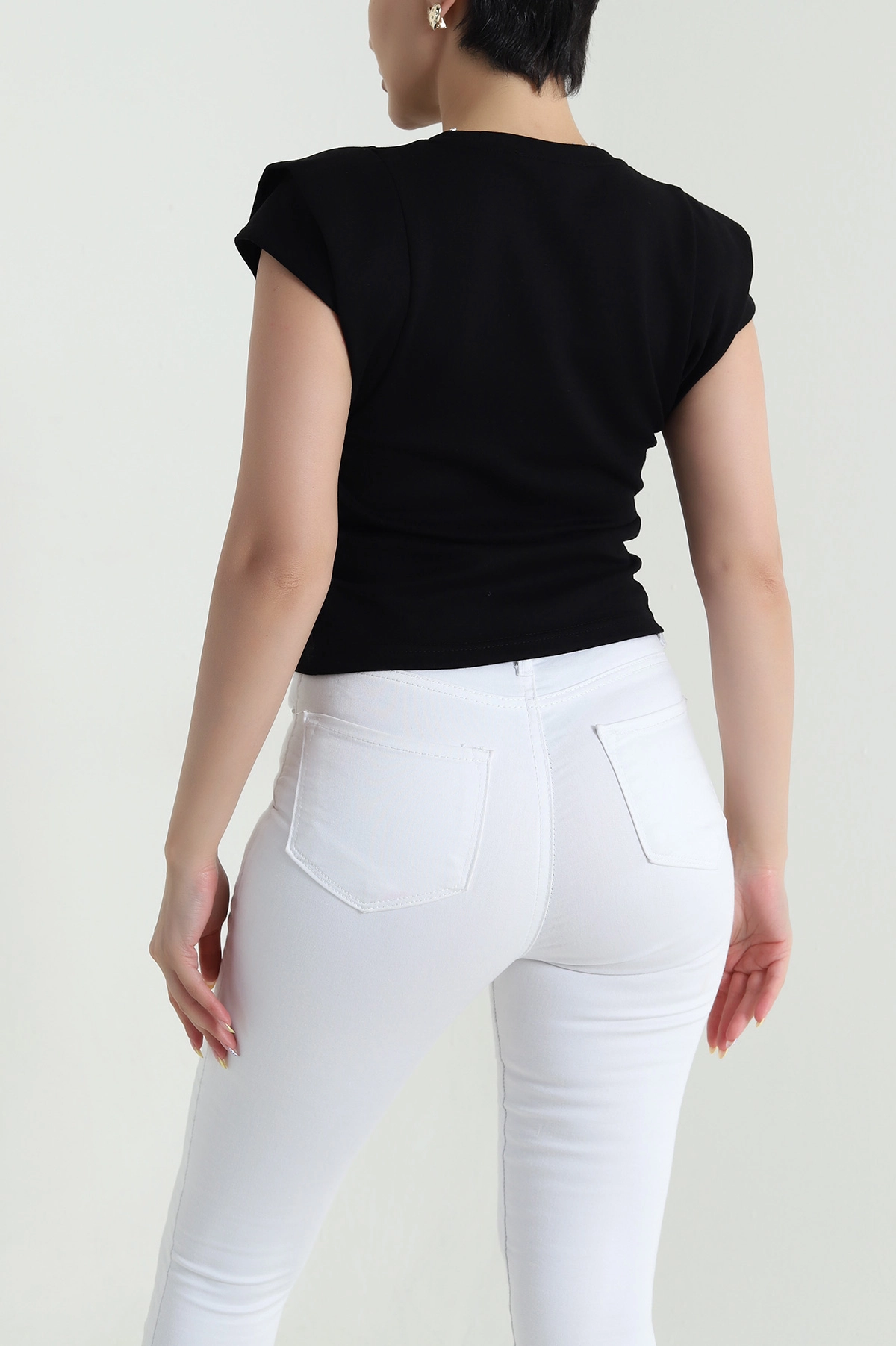 Siyah Yeni Sezon Oysho Kadın Bluz 466207