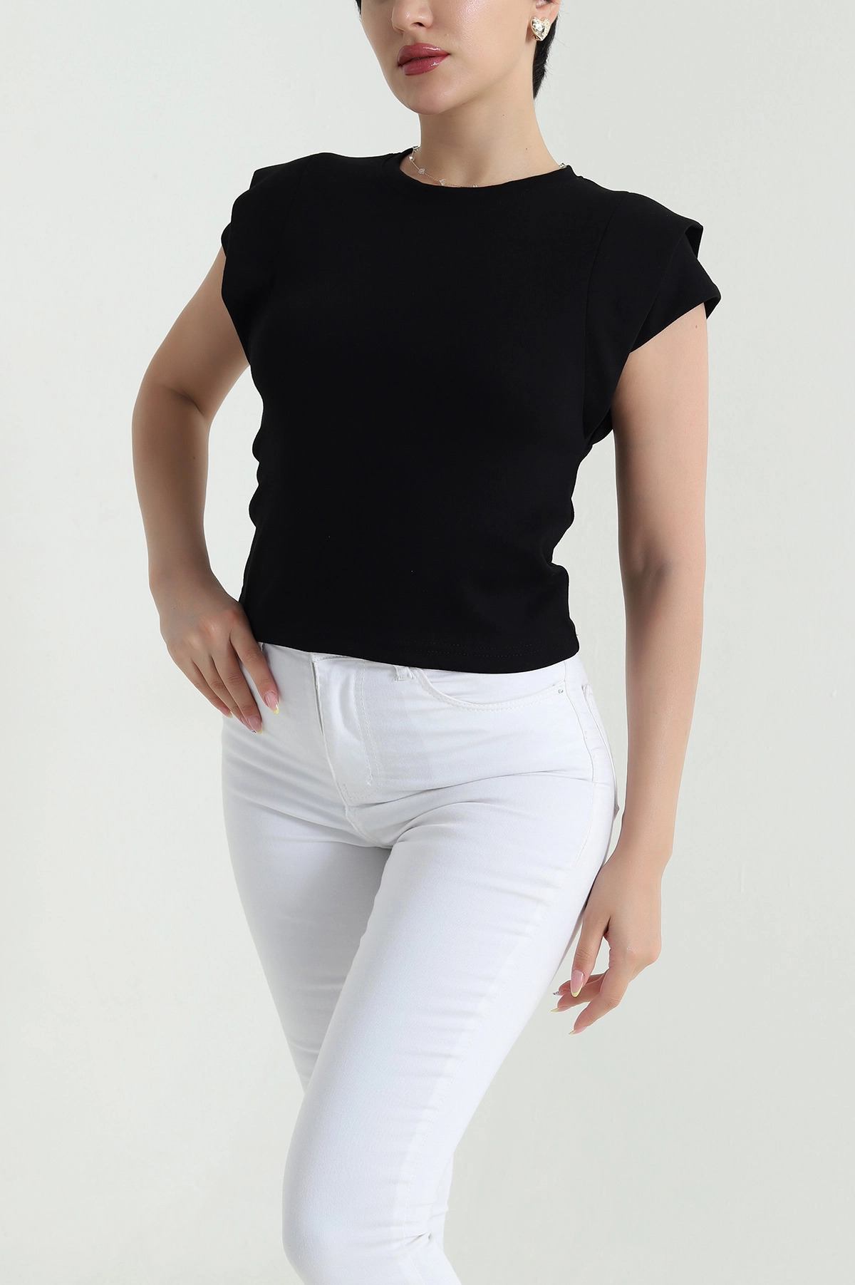 Siyah Yeni Sezon Oysho Kadın Bluz 466207