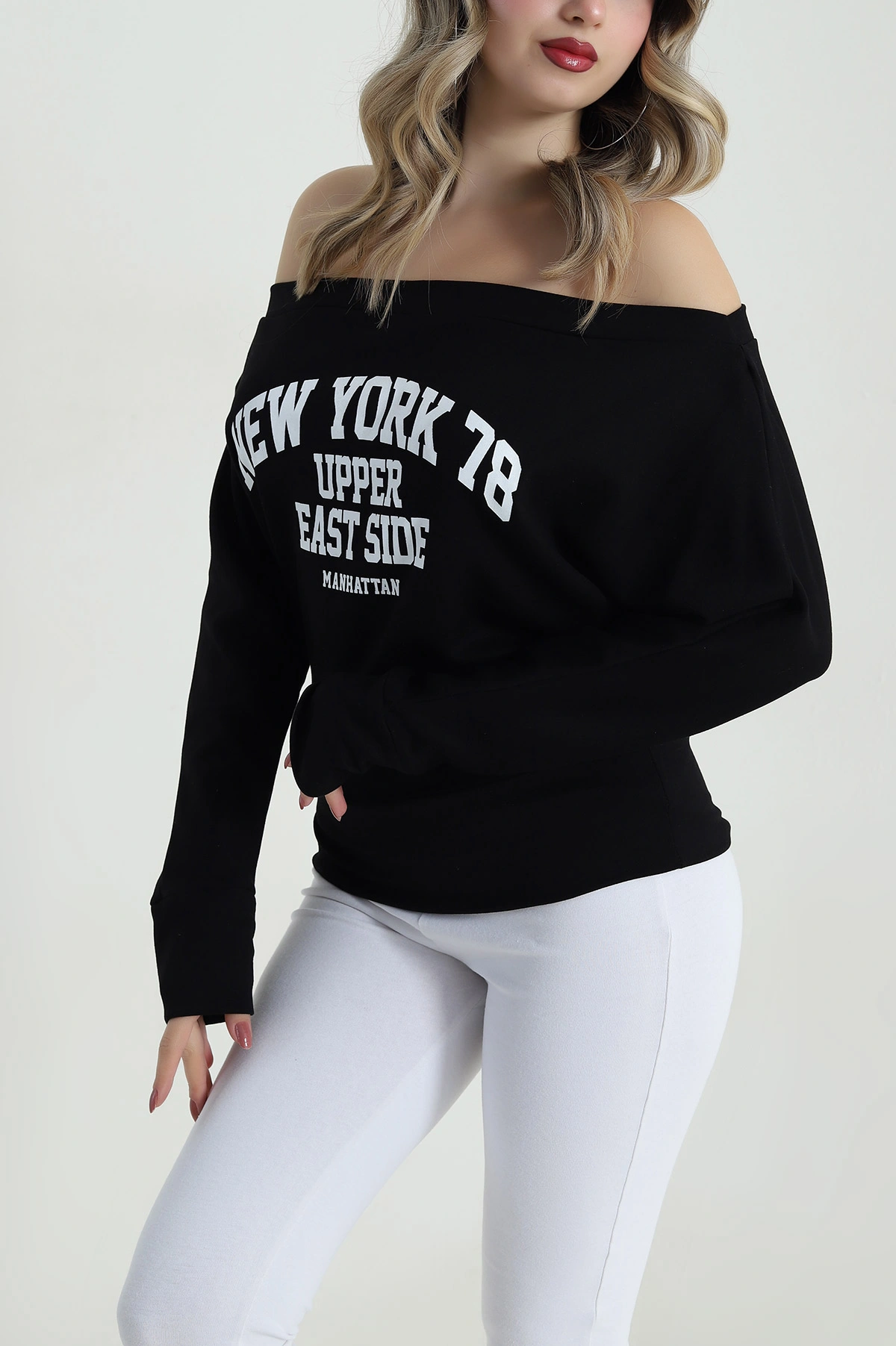 Siyah Yeni Sezon Oysho Kadın Bluz 487116