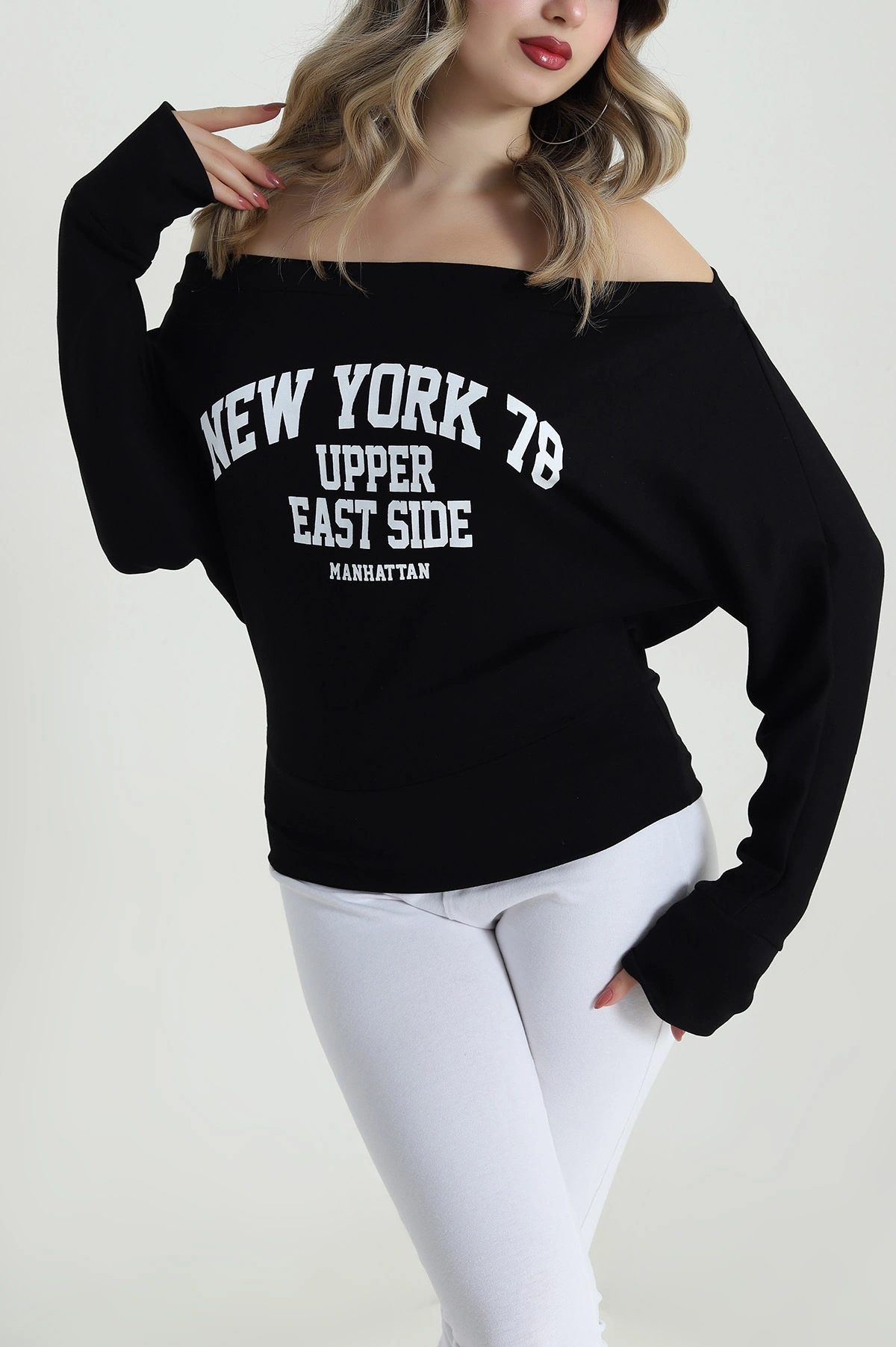 Siyah Yeni Sezon Oysho Kadın Bluz 487116