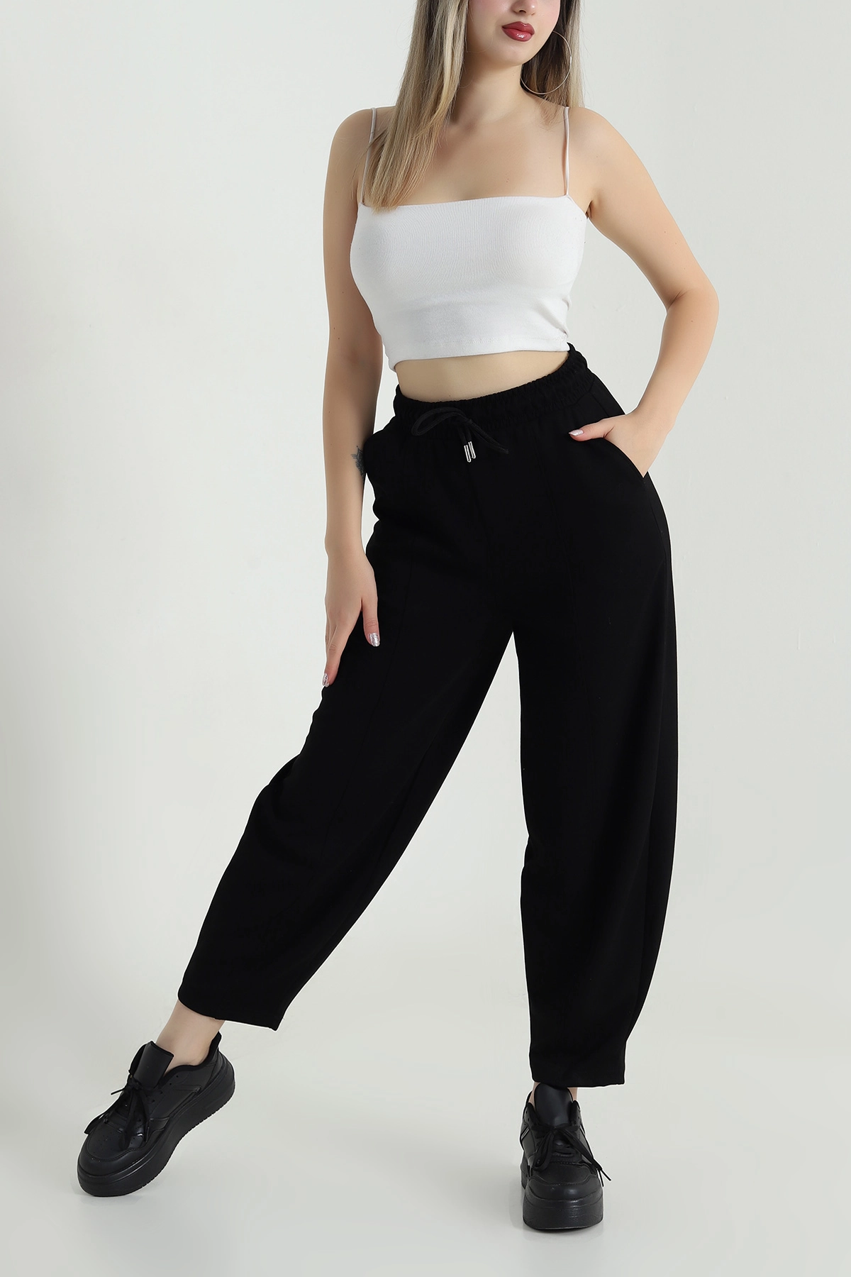 Siyah Yeni Sezon Oysho Kadın Pantolon 489366