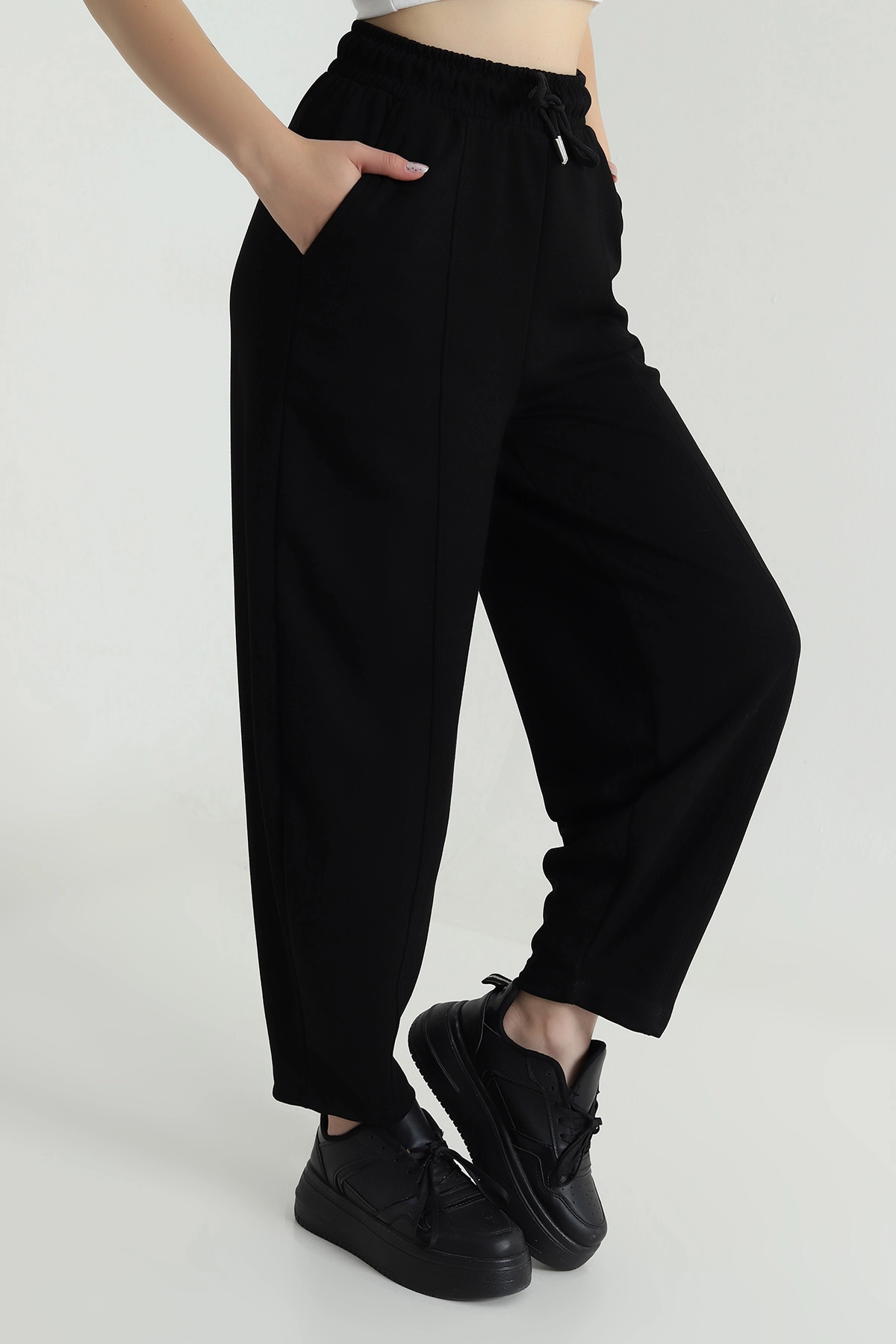 Siyah Yeni Sezon Oysho Kadın Pantolon 489366
