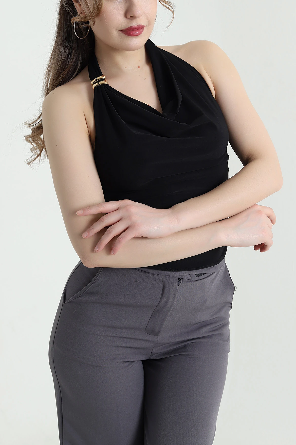 Siyah Yeni Sezon Sandy Kadın Bluz 441578