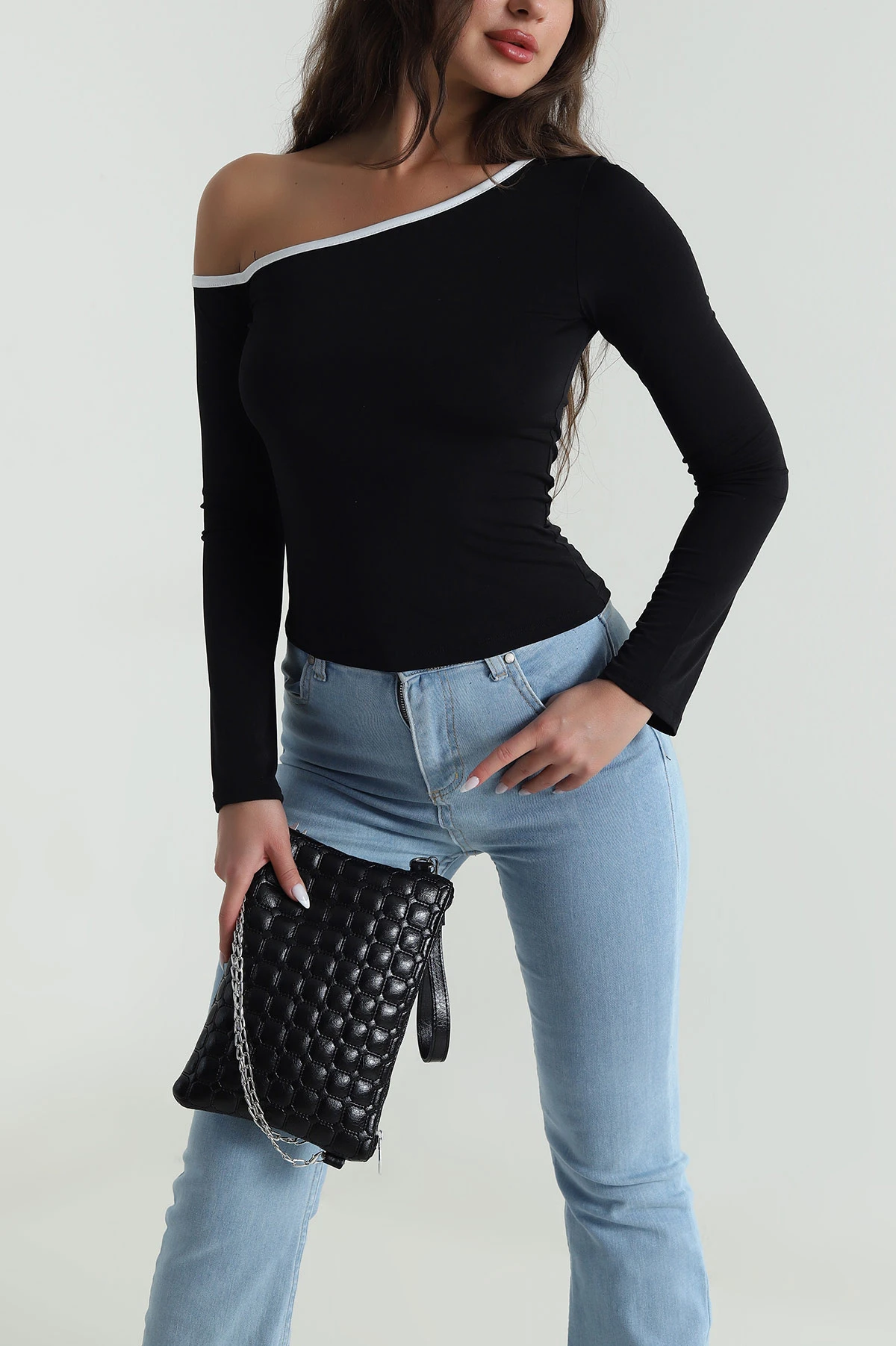 Siyah Yeni Sezon Sandy Kadın Bluz 484895