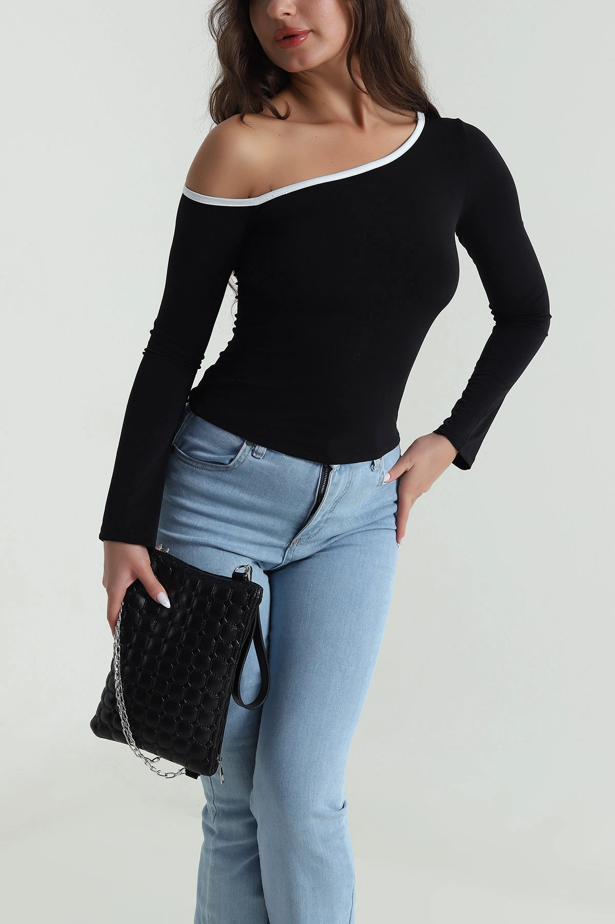 Siyah Yeni Sezon Sandy Kadın Bluz 484895
