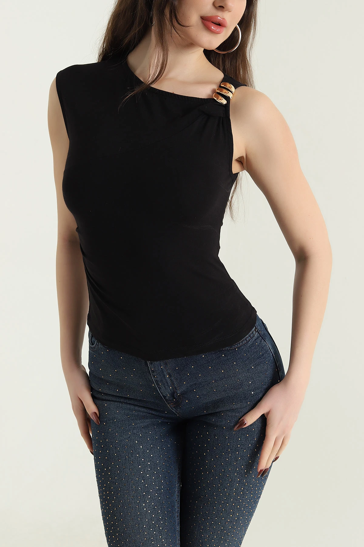 Siyah Yeni Sezon Süprem Kadın Bluz 434140