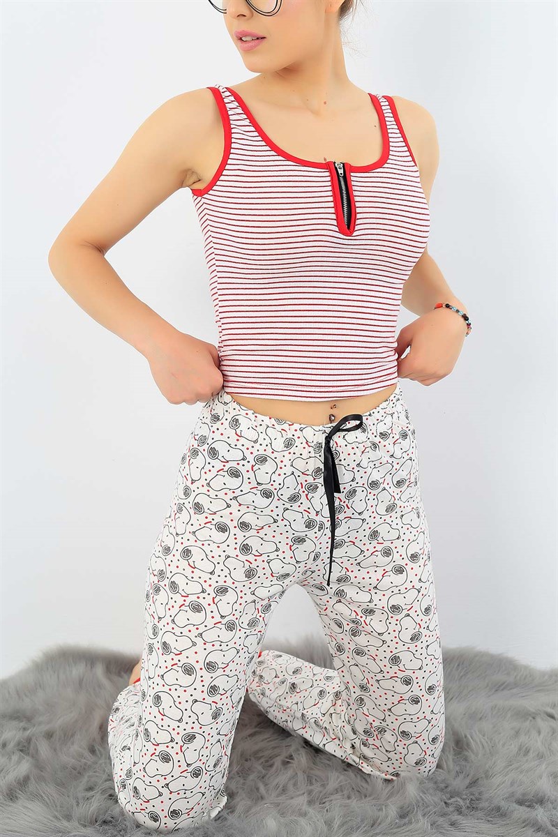 Snoopy Baskılı Yazlık Bayan Pijama Altı 32531