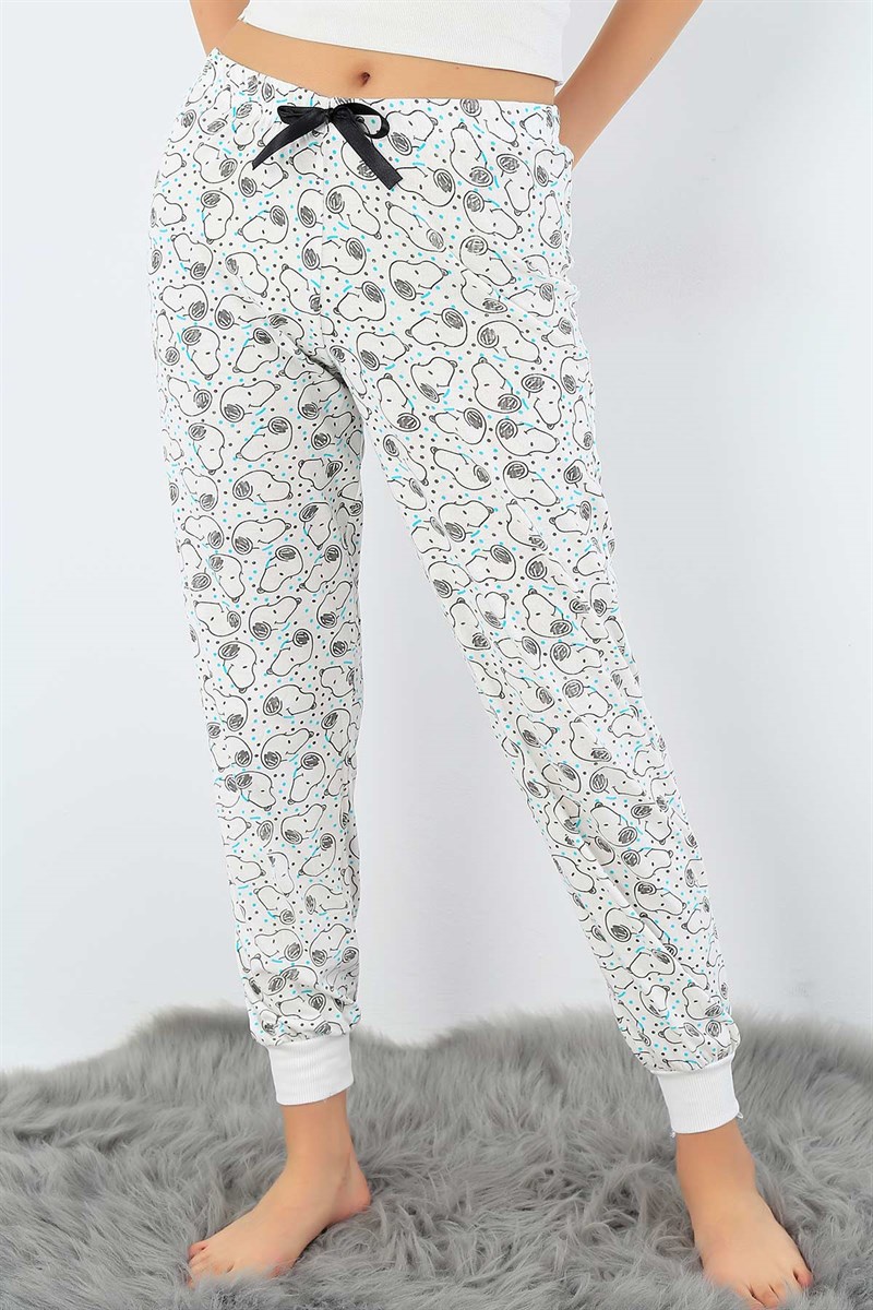Snoopy Baskılı Yazlık Bayan Pijama Altı 32530