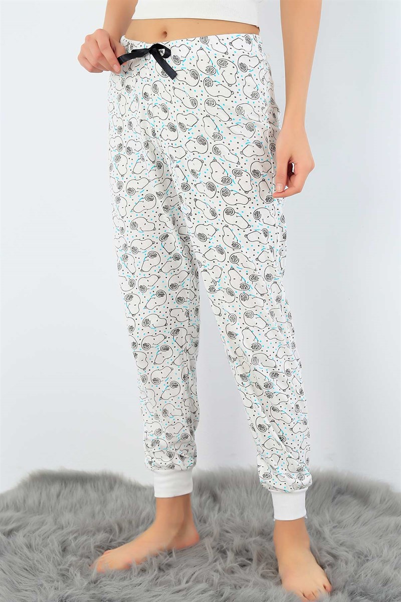Snoopy Baskılı Yazlık Bayan Pijama Altı 32530