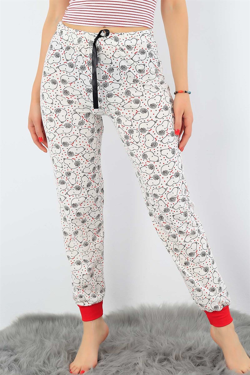 Snoopy Baskılı Yazlık Bayan Pijama Altı 32531