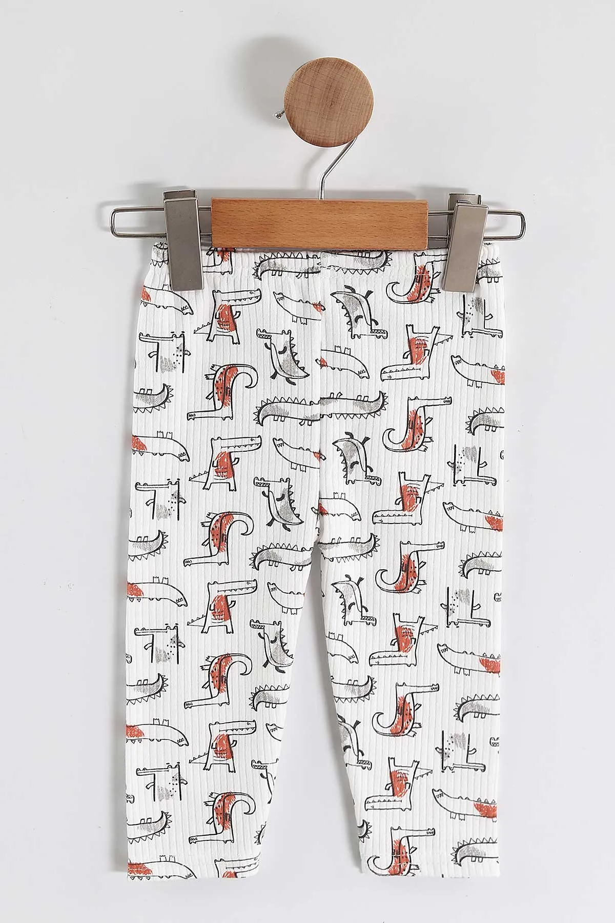 Somon (1-3 Yaş) Balık  Desenli Raporlu Çocuk Pijama Takım 459409