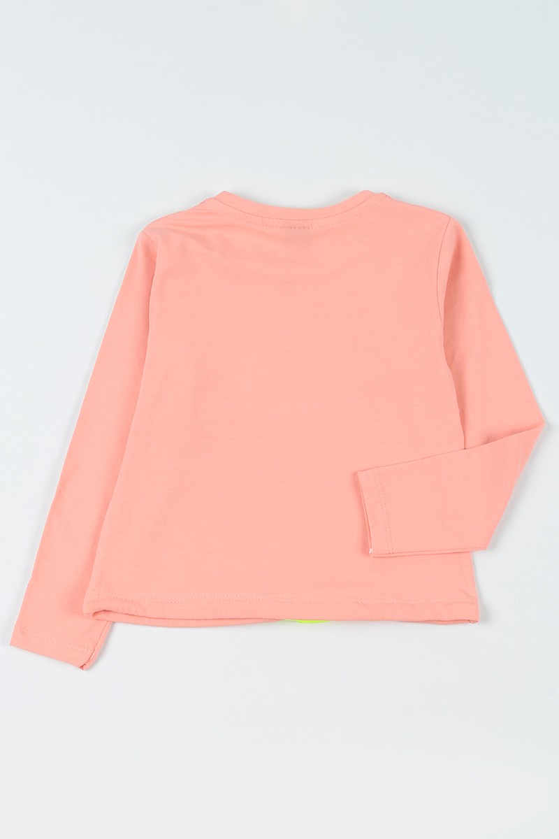Somon (5-8 Yaş) Love Baskılı Belden Sıkmalı Kız Çocuk Sweatshirt 93082