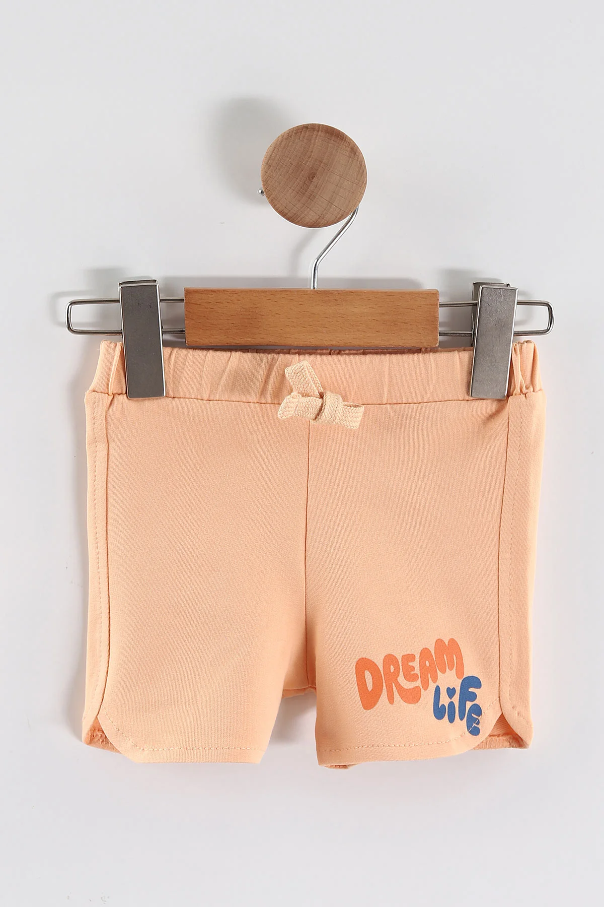 Somon (6-24 Ay) Dream Life Baskılı   Tişörtlü    Şortlu  Kız Bebek 2'li Takım 462225