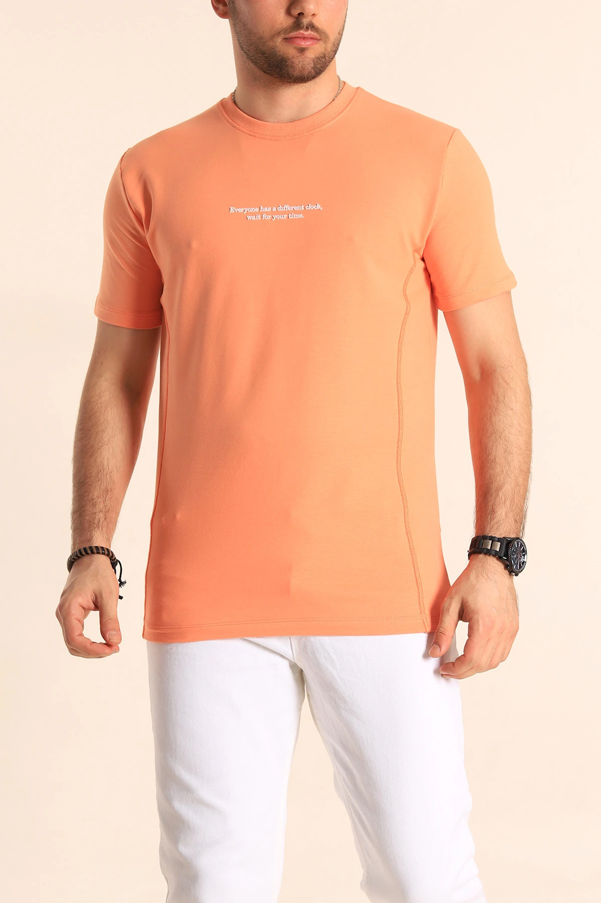 Somon Regular Fit Yazı Detay Erkek Tişört 252206