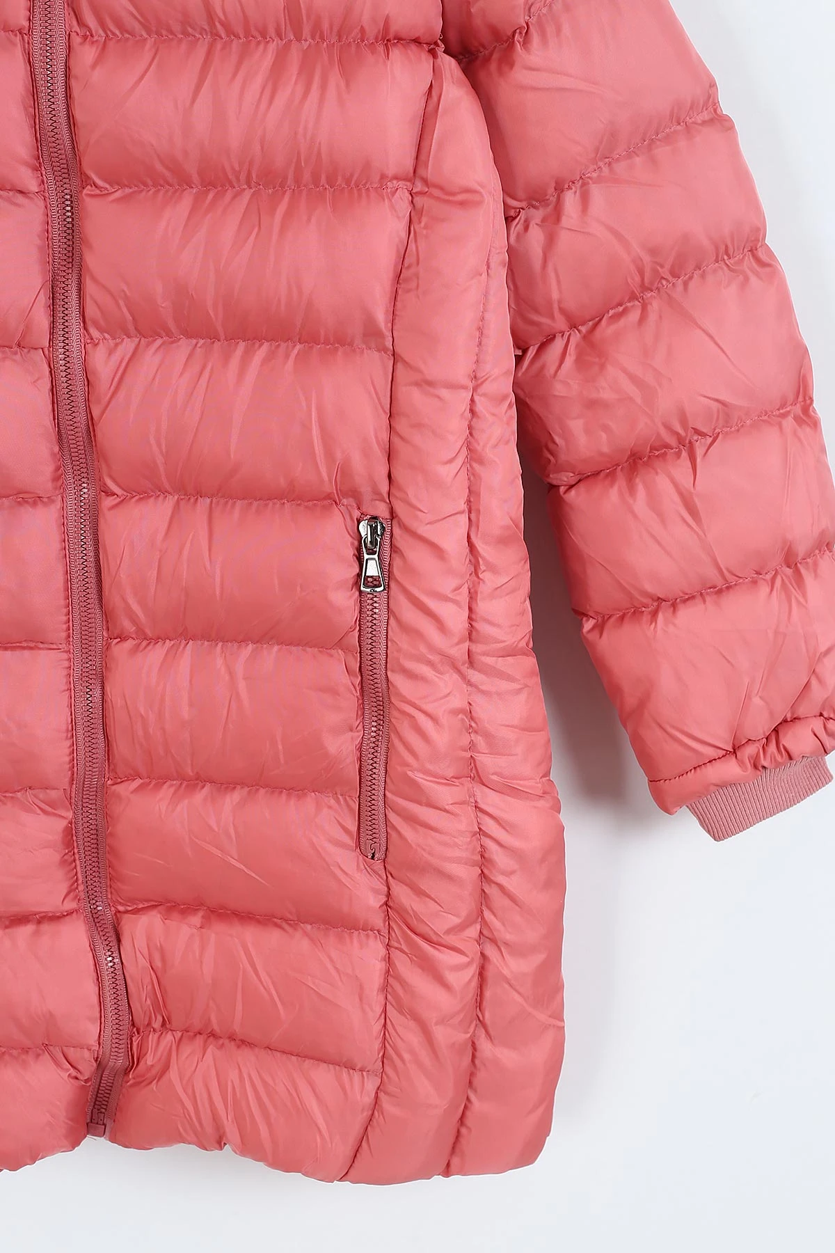 Somon(11-14 Yaş) Kapüşon Peluşlu İçi Kürklü Kız Çocuk Mont 309320
