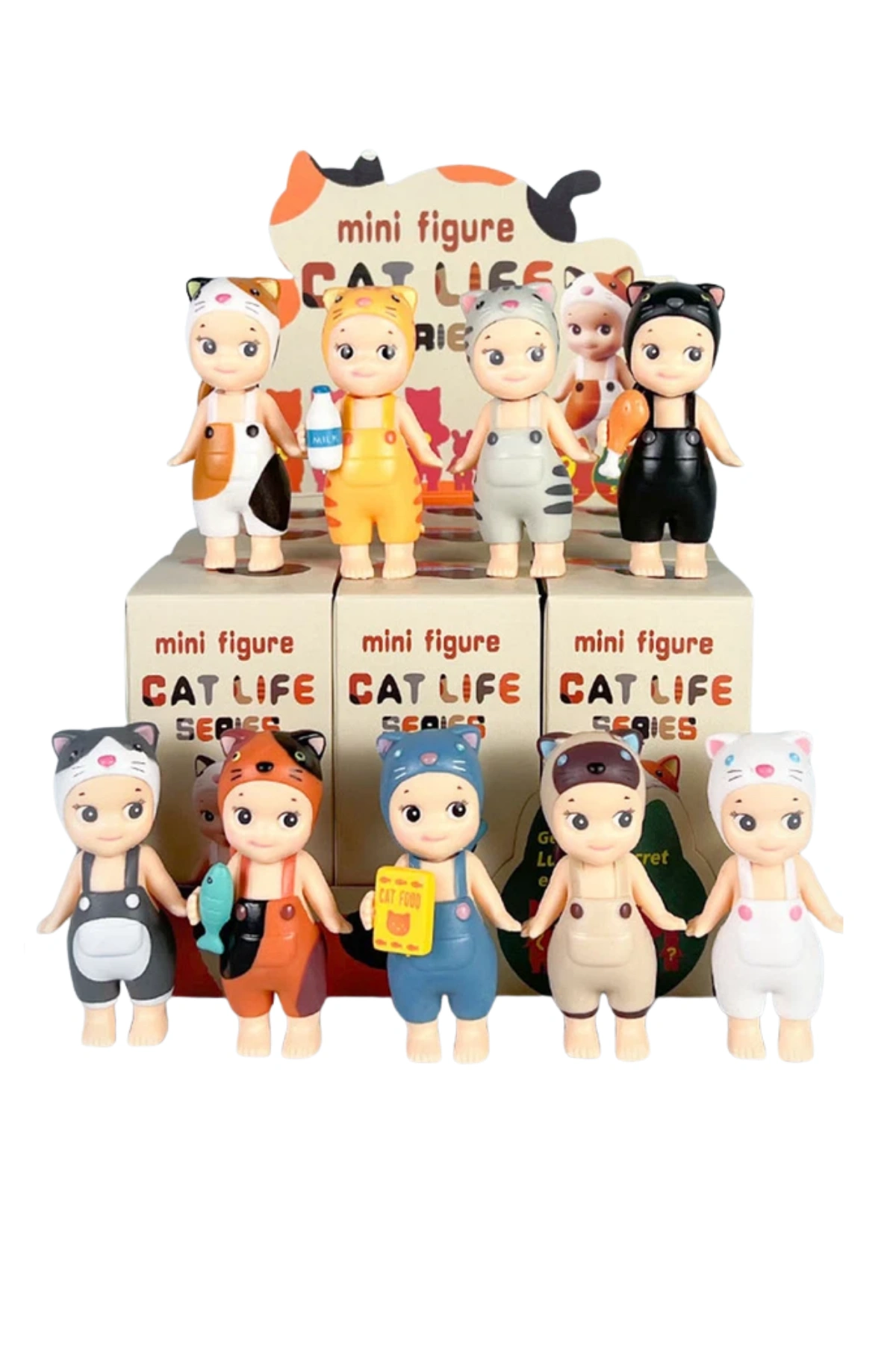 Sonny Angel Cat Life Series Decorative Mini Figür Sürpriz Oyuncak Figürü Yapışkanlı Mini Figür Telefon Aksesuarı    (Tekli Satılmaktadır) 422471