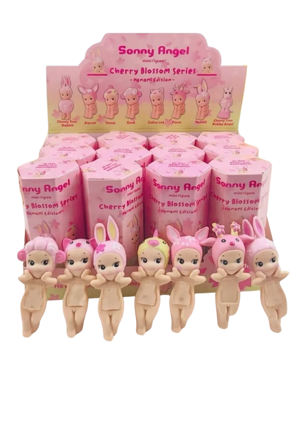 Sonny Angel Cherry Blossom (Peaceful Spring Edition) Series Decorative Mini Figür Sürpriz Oyuncak Figürü Yapışkanlı Mini Figür Telefon Aksesuarı    (Tekli Satılmaktadır) 422480