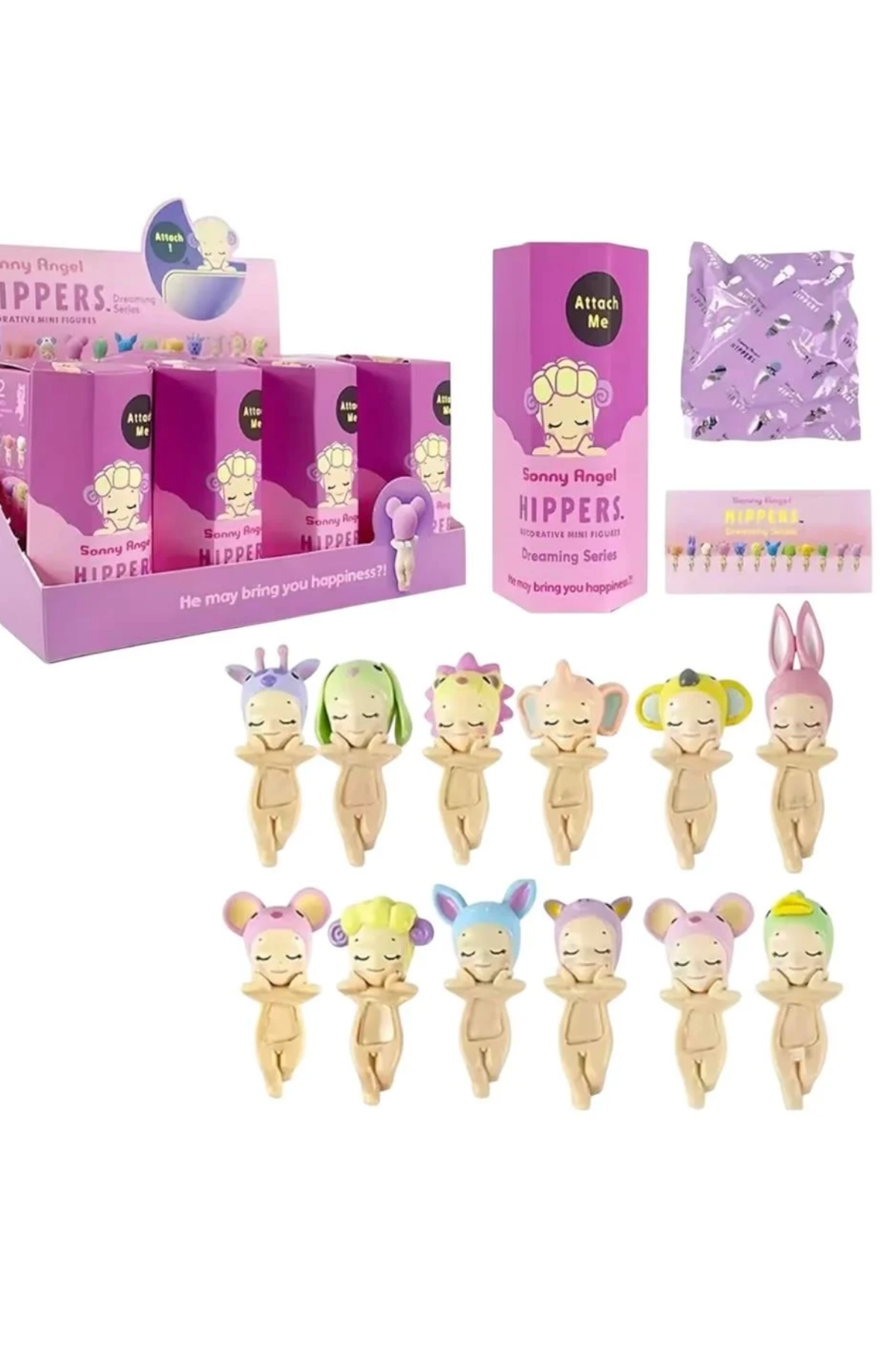 Sony Angel Hippers Dreaming Series Mini Figür Sürpriz Oyuncak Figürü Yapışkanlı Mini Figür Telefon Aksesuarı   (Tekli Satılmaktadır) 422448