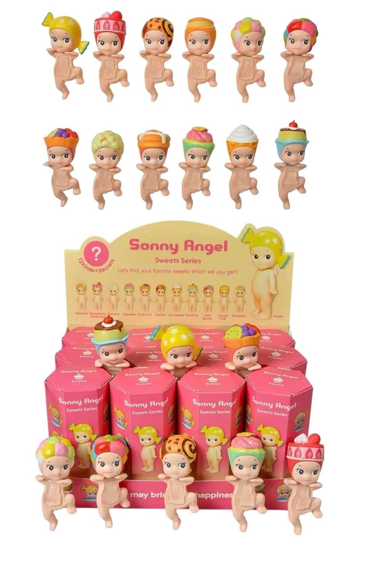 Sony Angel Sweets Series Mini Figür Sürpriz Oyuncak Figürü Yapışkanlı Mini Figür Telefon Aksesuarı  (Tekli Satılmaktadır) 422447