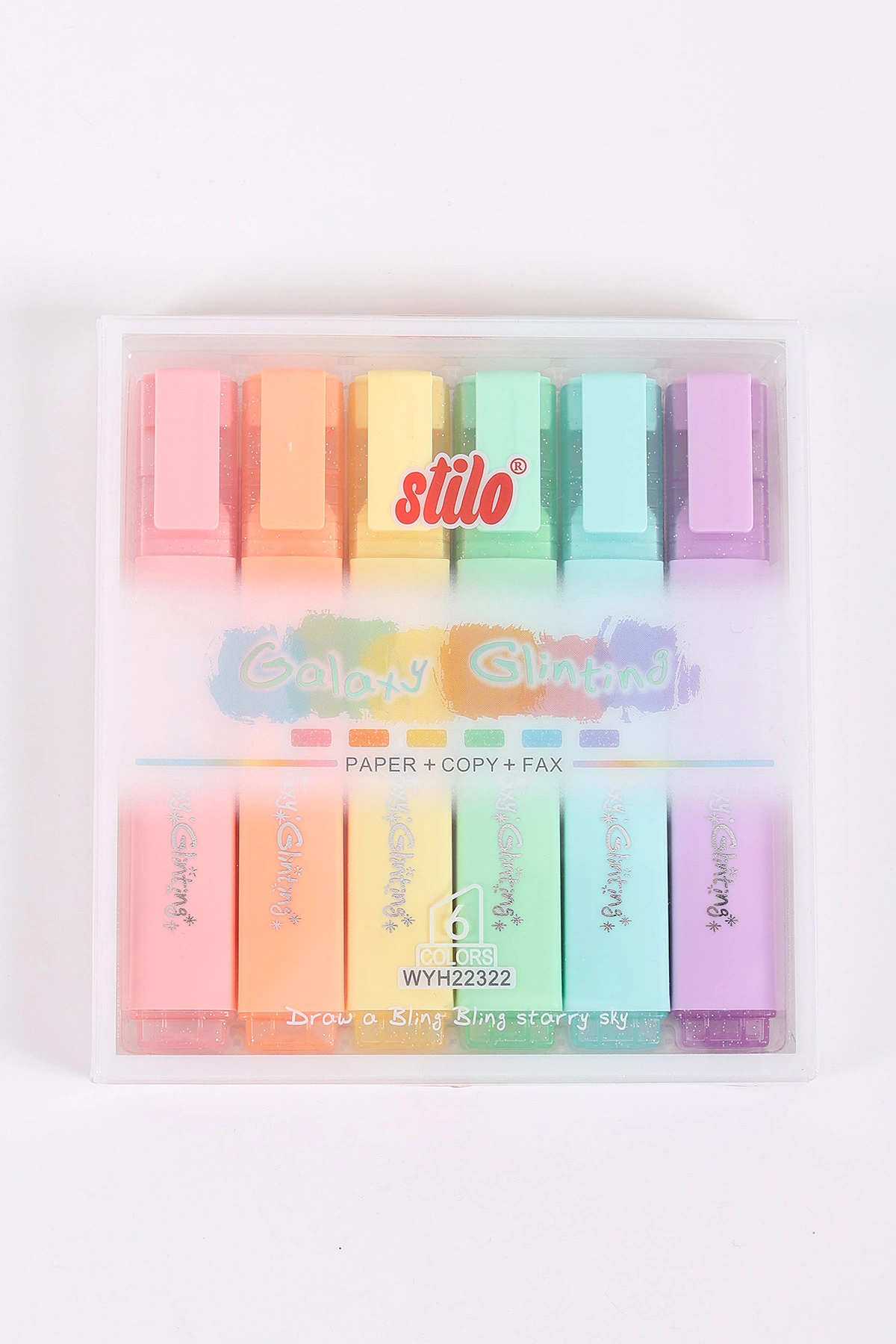 Stilo 6'lı Simli Fosforlu Kalem 441786