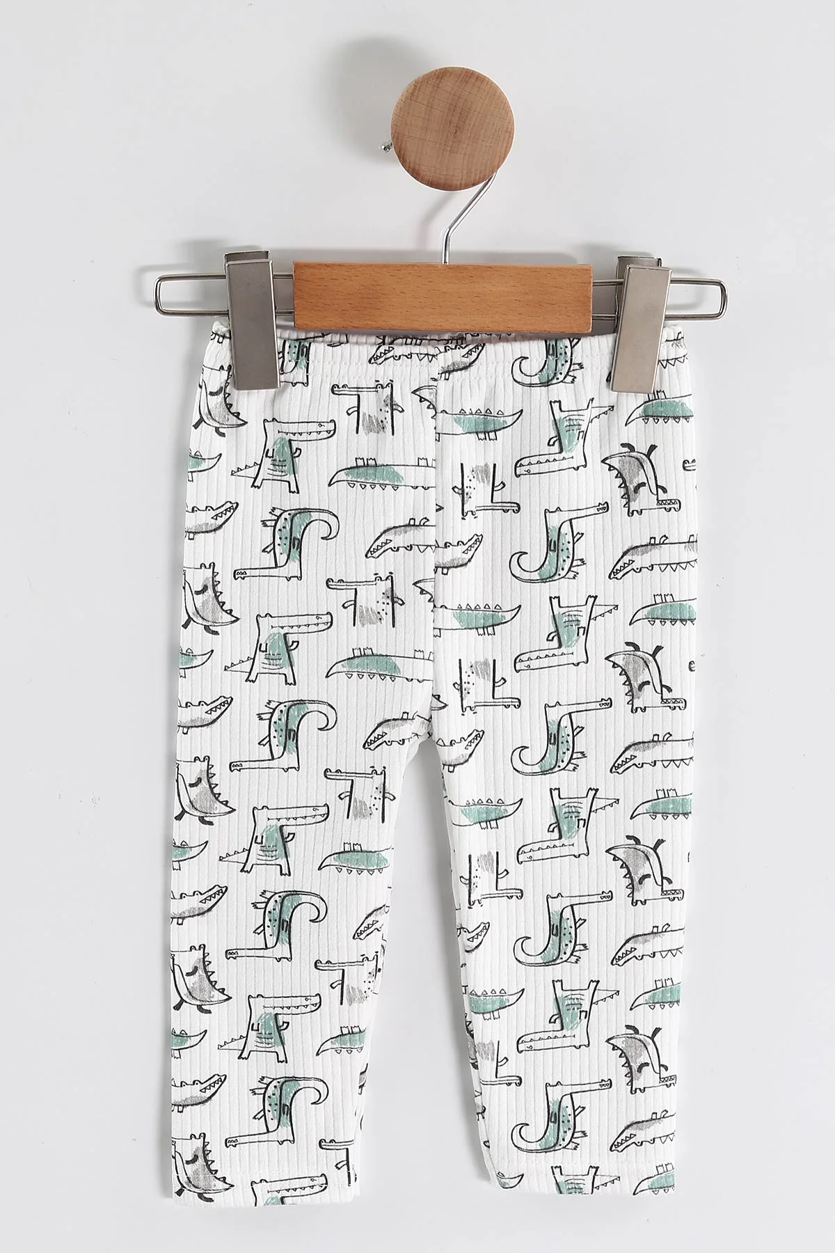 Su Yeşili (1-3 Yaş) Balık  Desenli Raporlu Çocuk Pijama Takım 459410