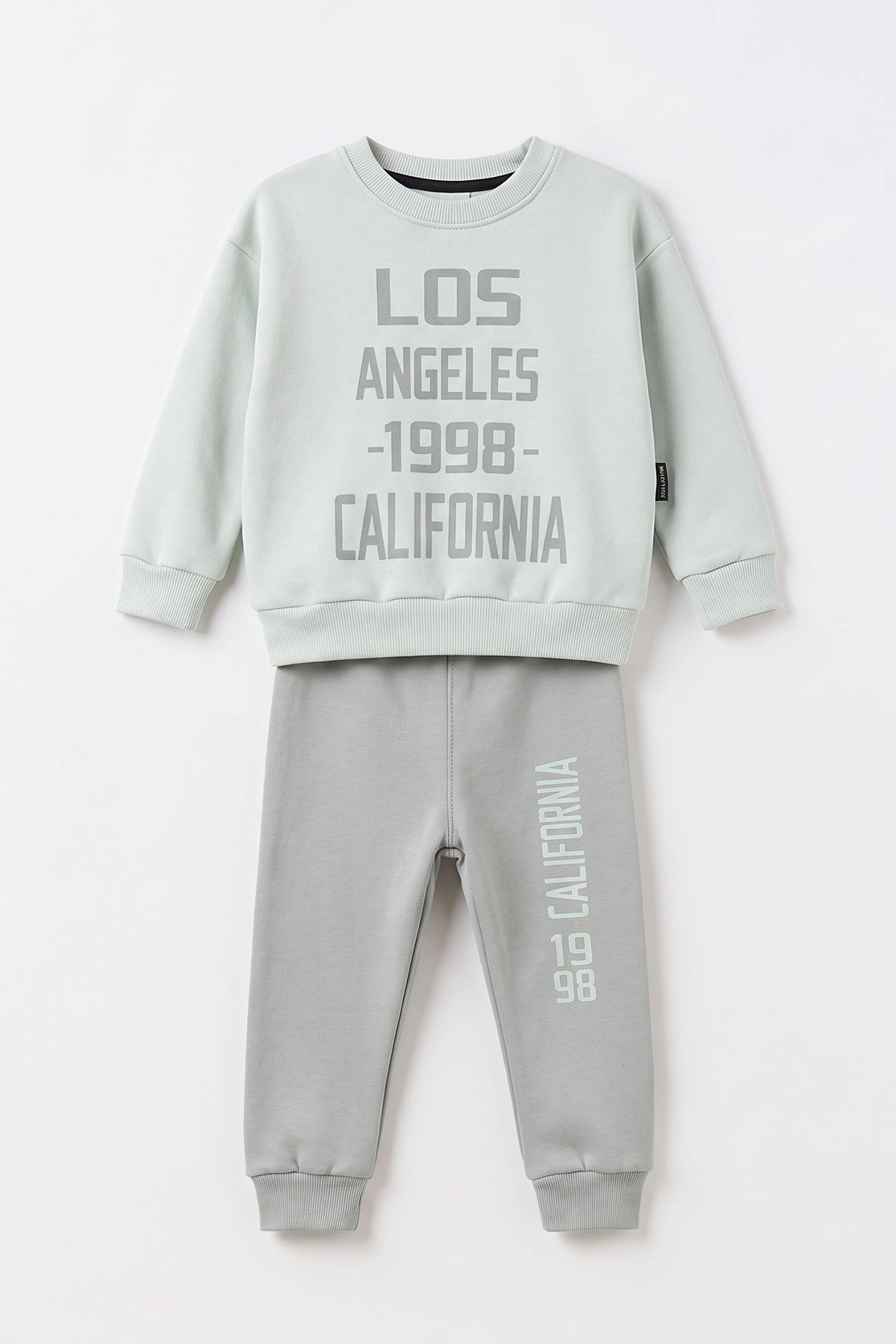 Su Yeşili (1-5 Yaş) California Baskılı 3 İp Şardonlu Erkek Çocuk&Bebek Kışlık Takım 499180