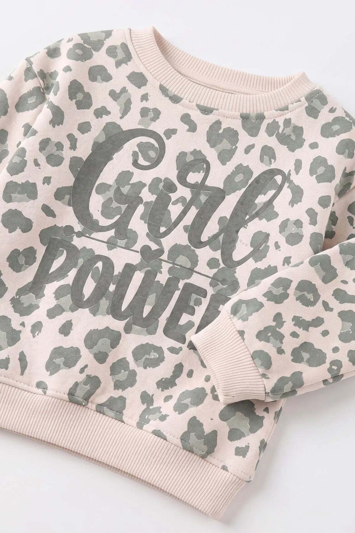Su Yeşili (1-5 Yaş) Girl Power Baskılı Alt Çimalı İçi Şardonlu Kız Çocuk Kışlık Takım 493964