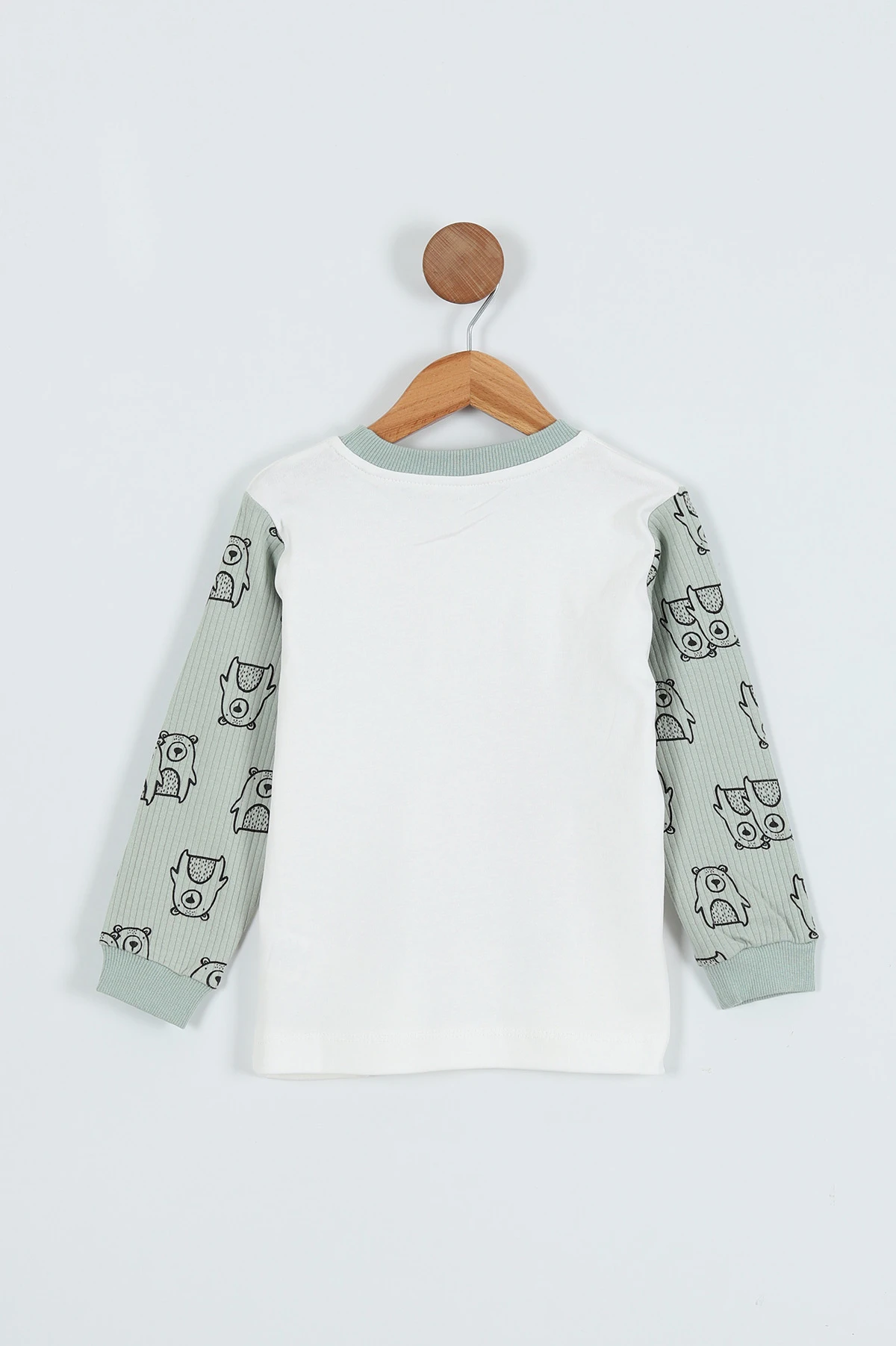 Su Yeşili (1-9 Yaş) Baskılı Kız Çocuk Sweat 275795