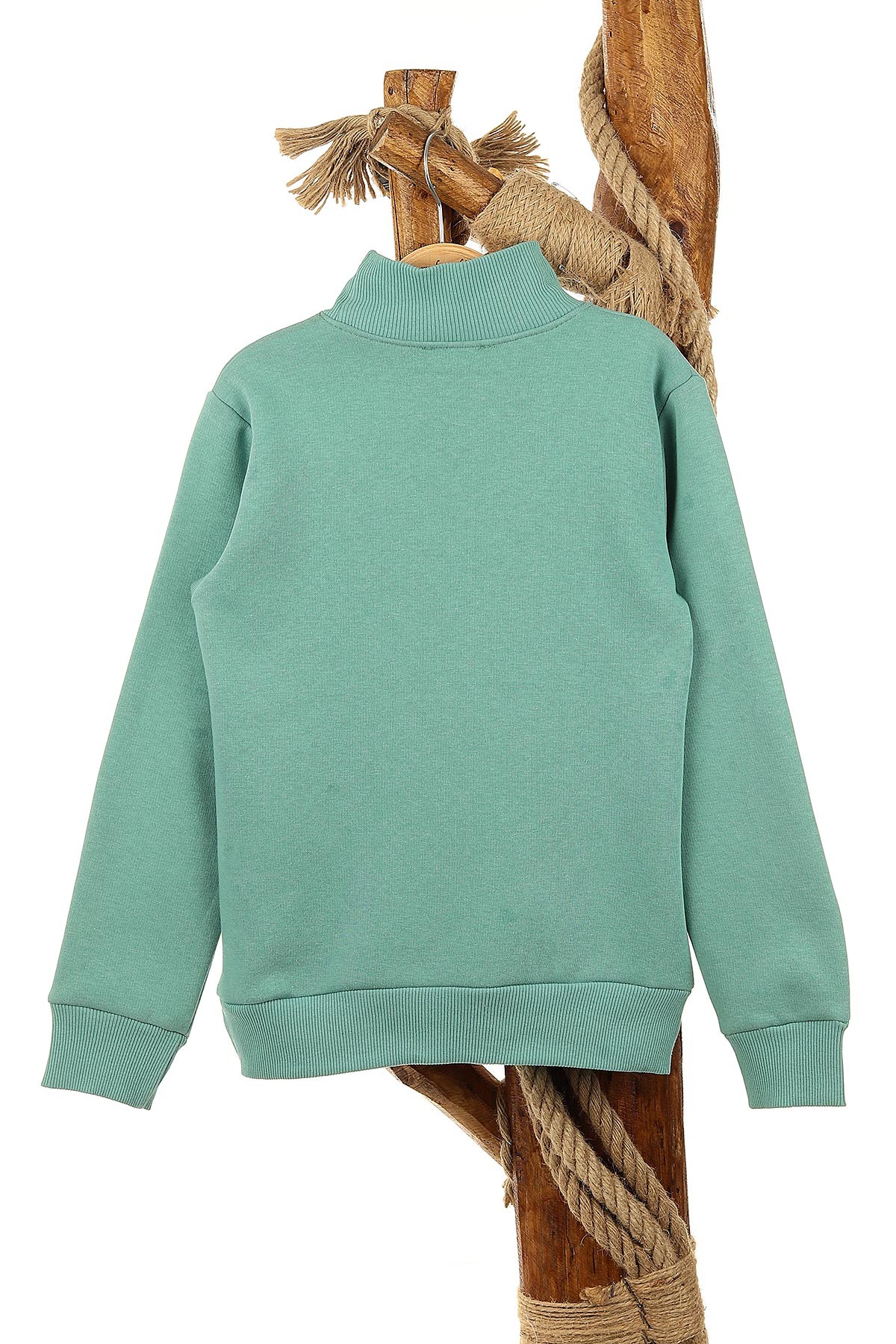 Su Yeşili (13-16 Yaş) Let'S Party Baskılı Üç İp Şardonlu Erkek Çocuk Sweat 154260
