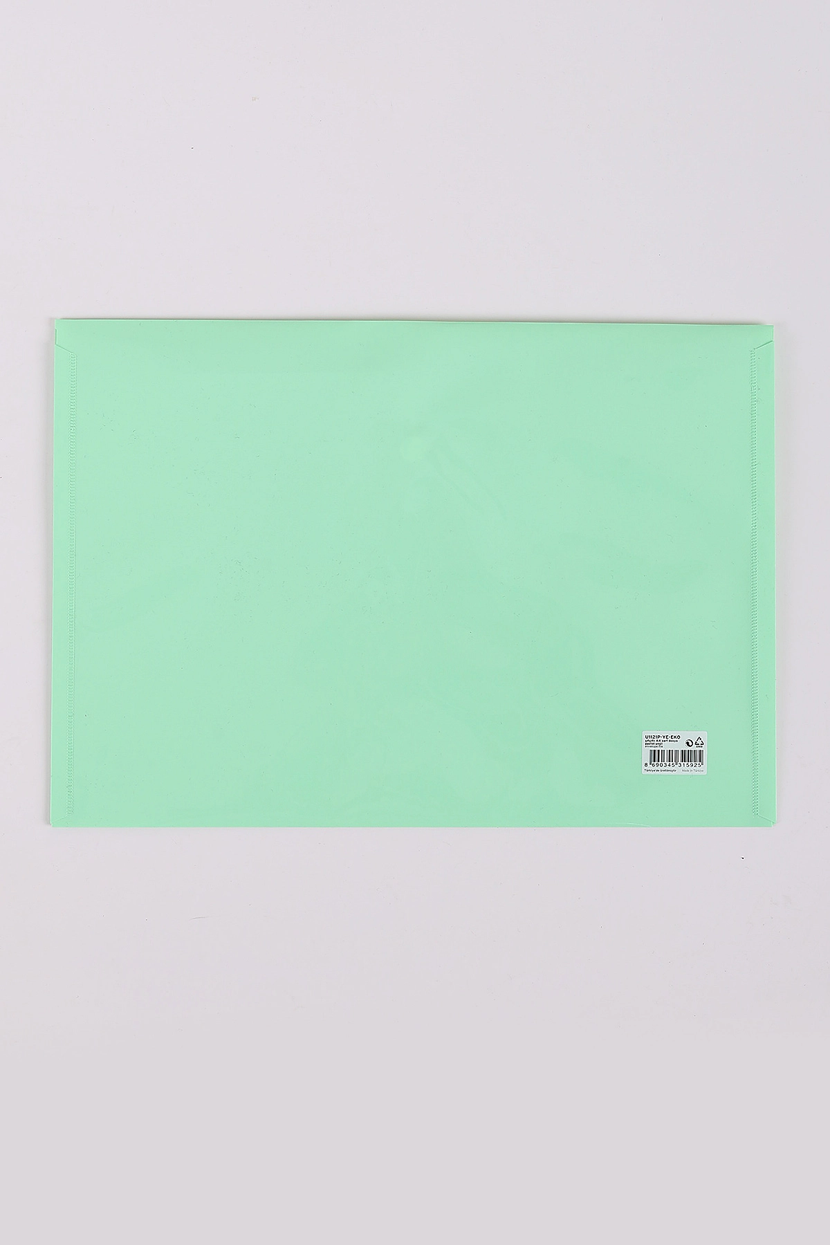 Su Yeşili 23x32 Cm Soft Şeffaf Çıtçıtlı Dosya 387439