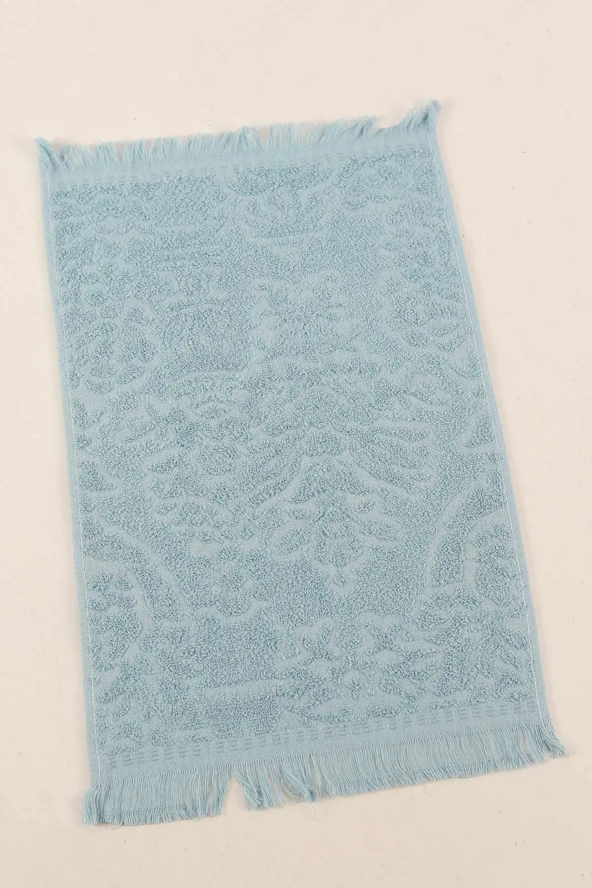 Su Yeşili 30x50 Saçaklı Coco Desen Havlu 440431