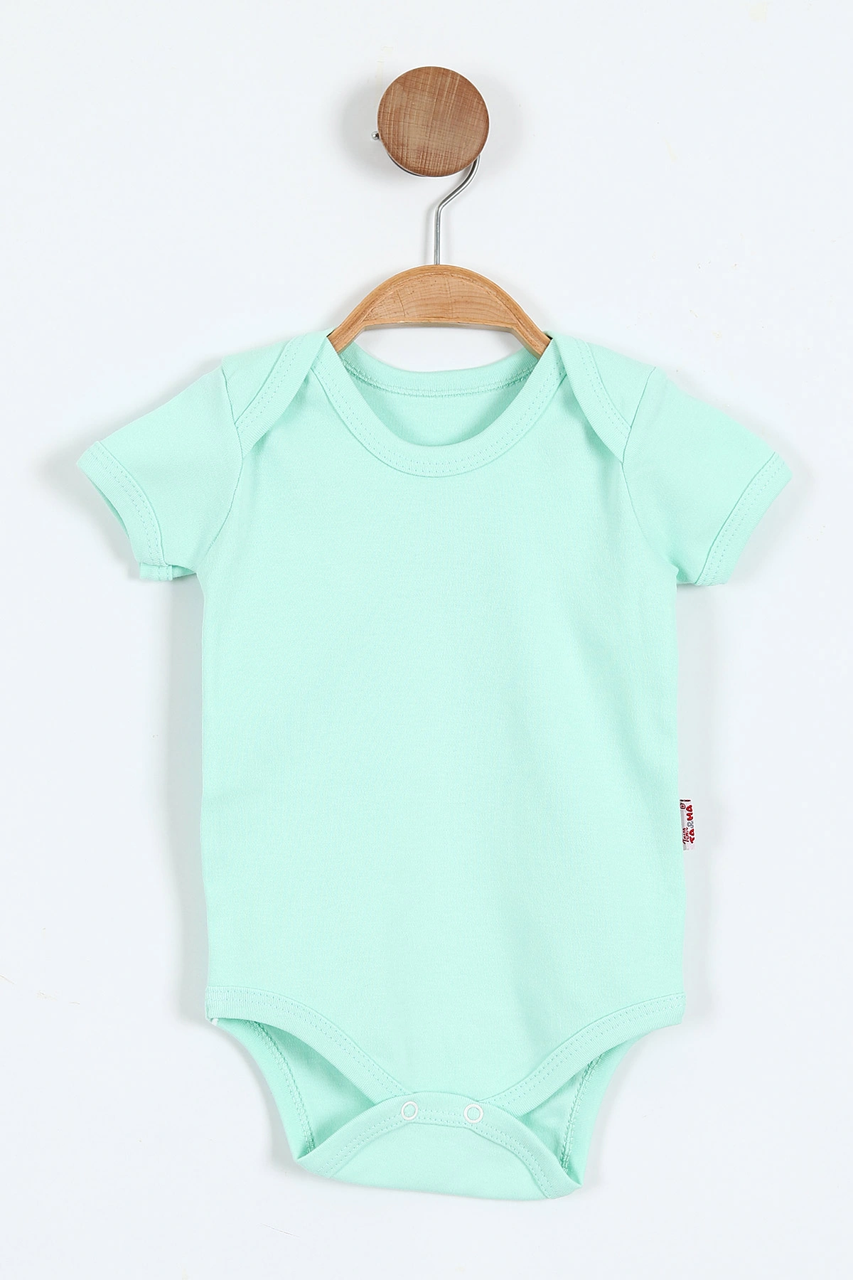 Su Yeşili (6-12 Ay ) Kısa Kol Bebek Çıtçıtlı Badi 381159