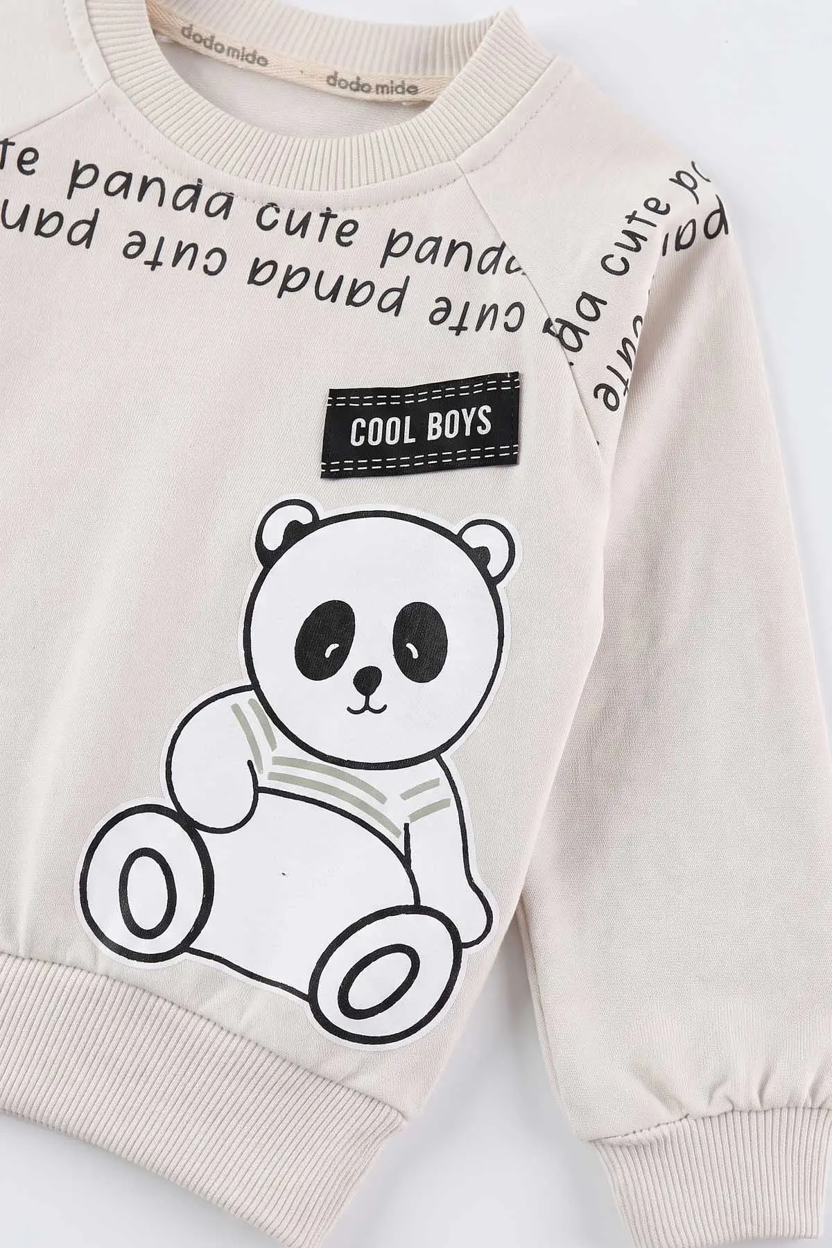 Su Yeşili (6-24 Ay) Panda Baskılı 2 İp Erkek Bebek Mevsimlik Takım 475970