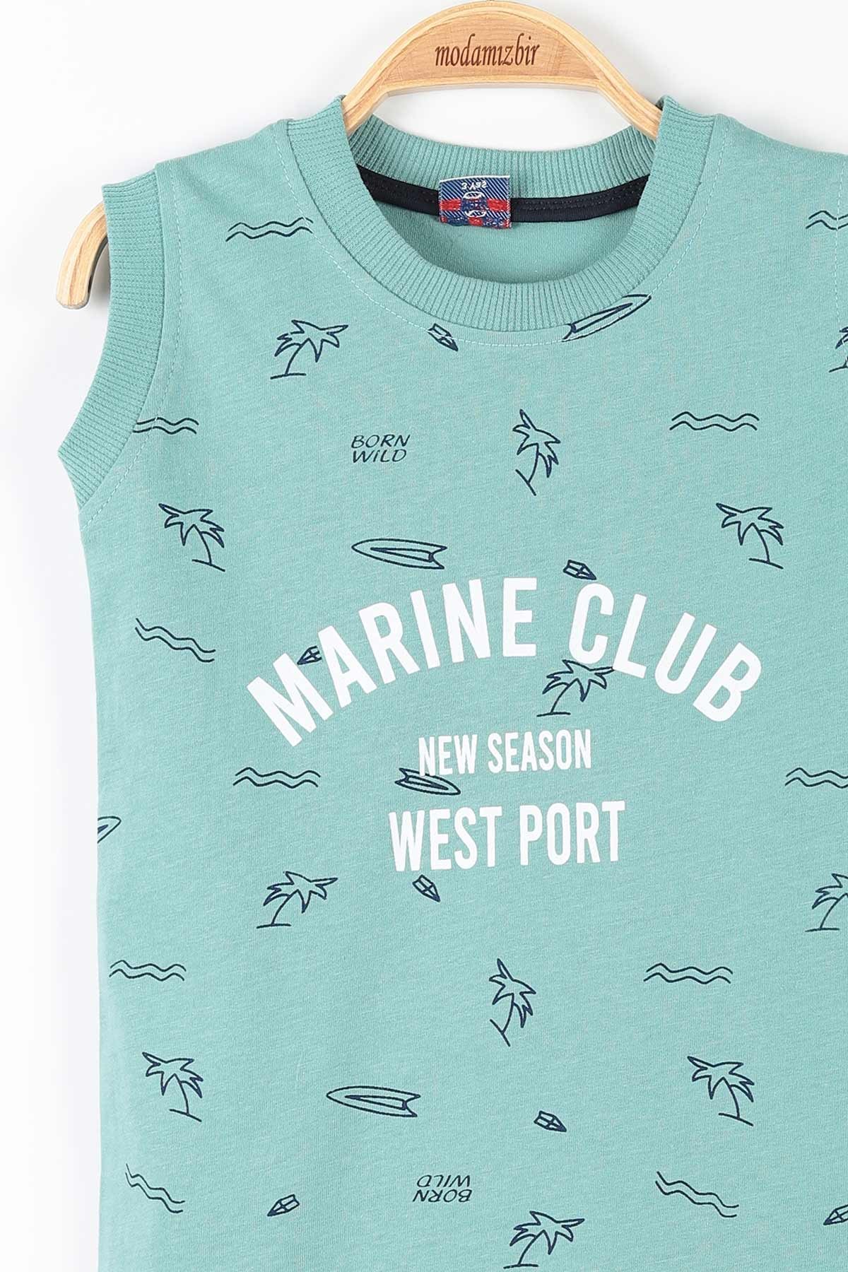 Su Yeşili (7-10 Yaş) Marine Club Erkek Çocuk İkili Takım 175341