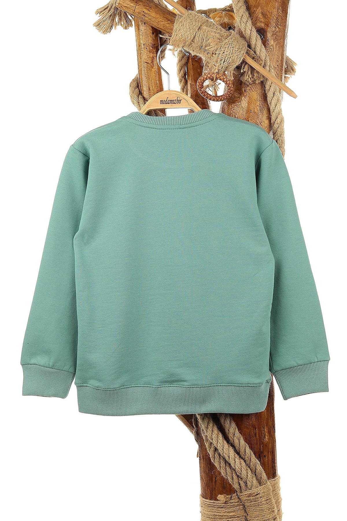 Su Yeşili (9-12 Yaş) Bronx Desire Baskılı Erkek Çocuk Sweat 150942
