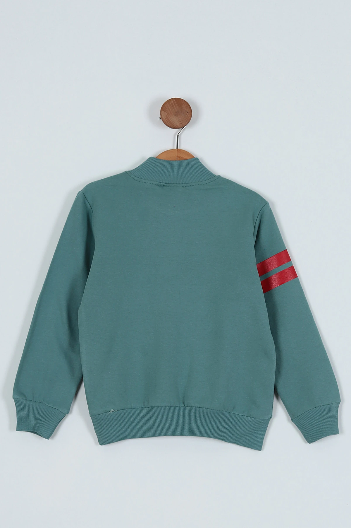 Su Yeşili (9-12 Yaş) Navigatör Baskılı Balıkçı Yaka Erkek Çocuk Sweat 236410