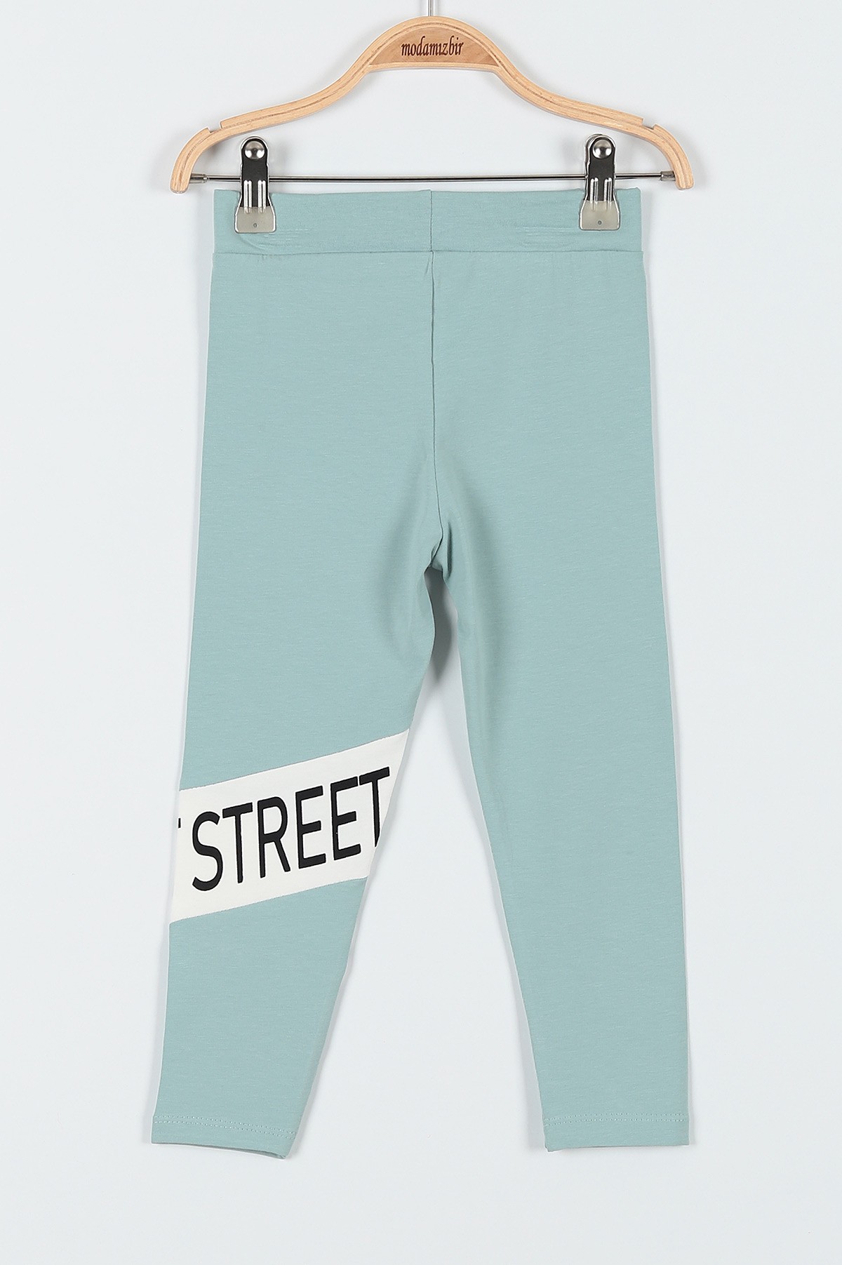 Su Yeşili (9-12 Yaş) Street Wear Baskılı Kız Çocuk Takım 180953